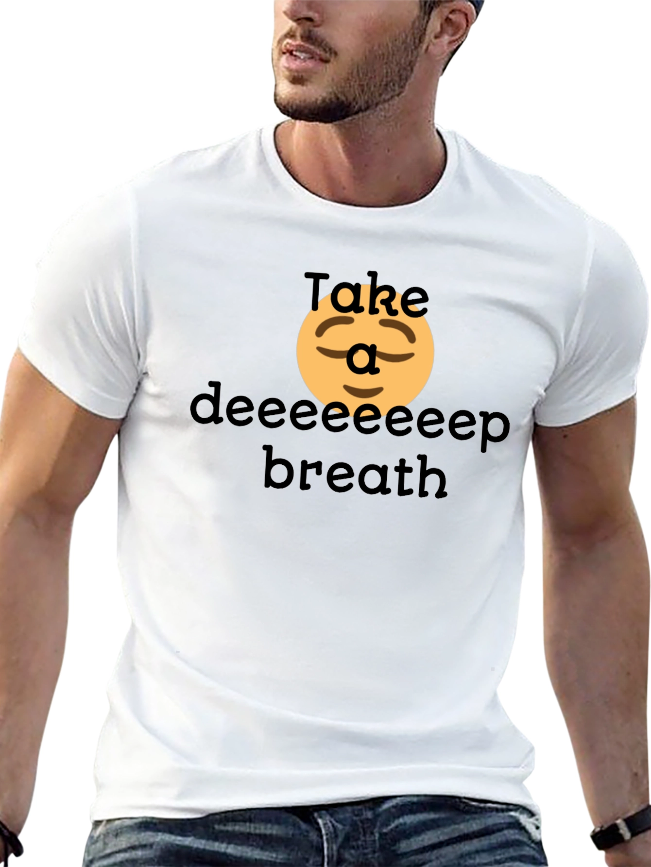 Relaxing T-Shirt: Take a Deep Breath Comfort Tee