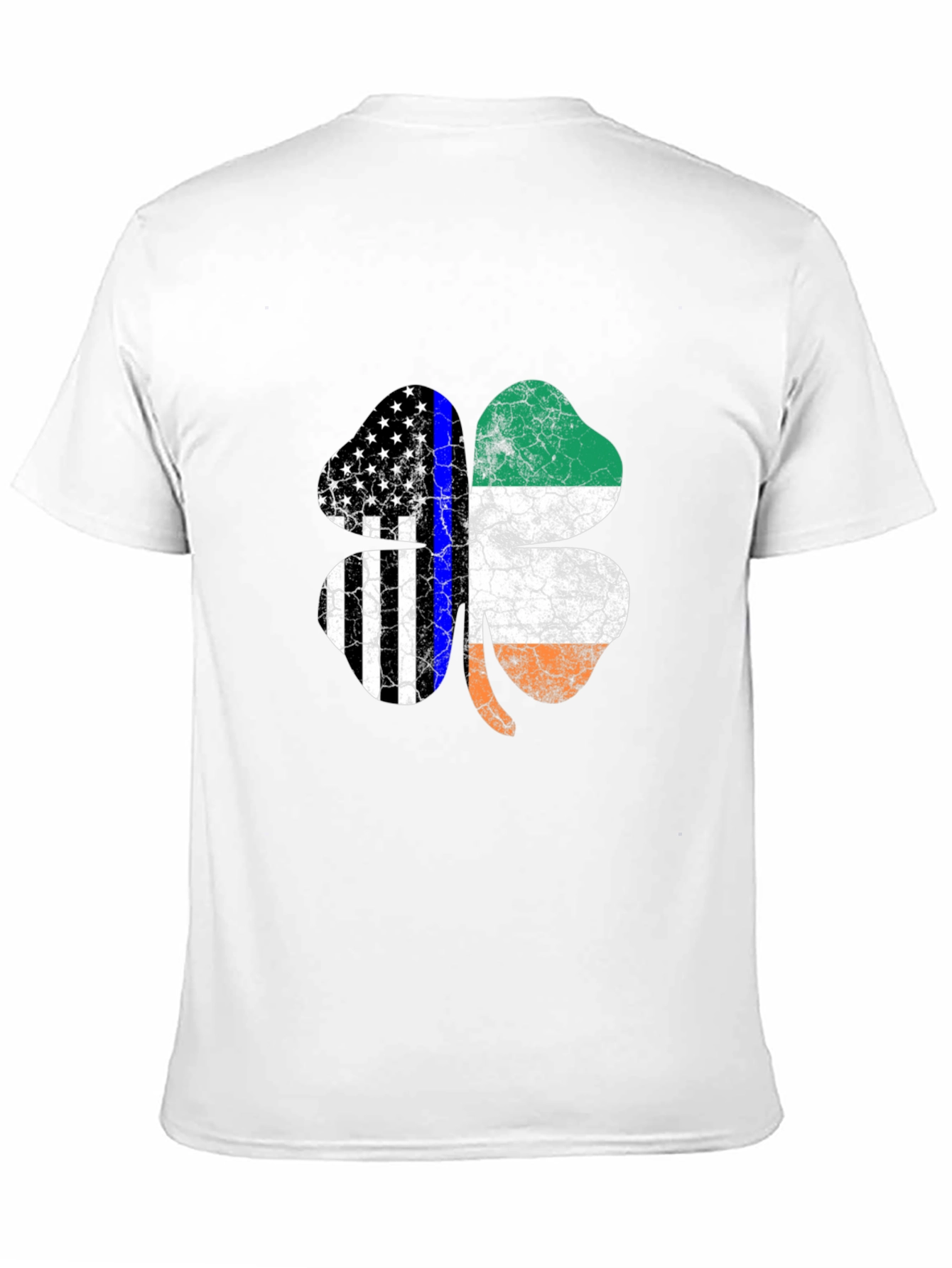 Irish American Flag Shamrock T-Shirt