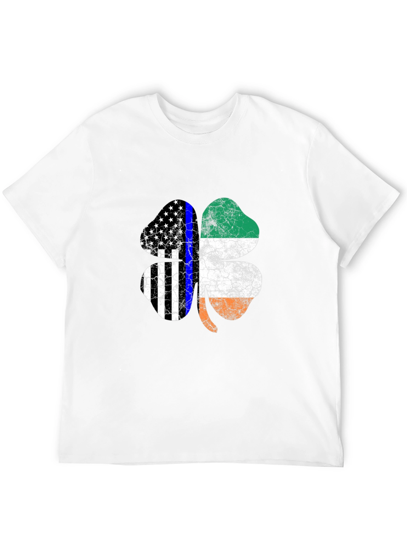 Irish American Flag Shamrock T-Shirt