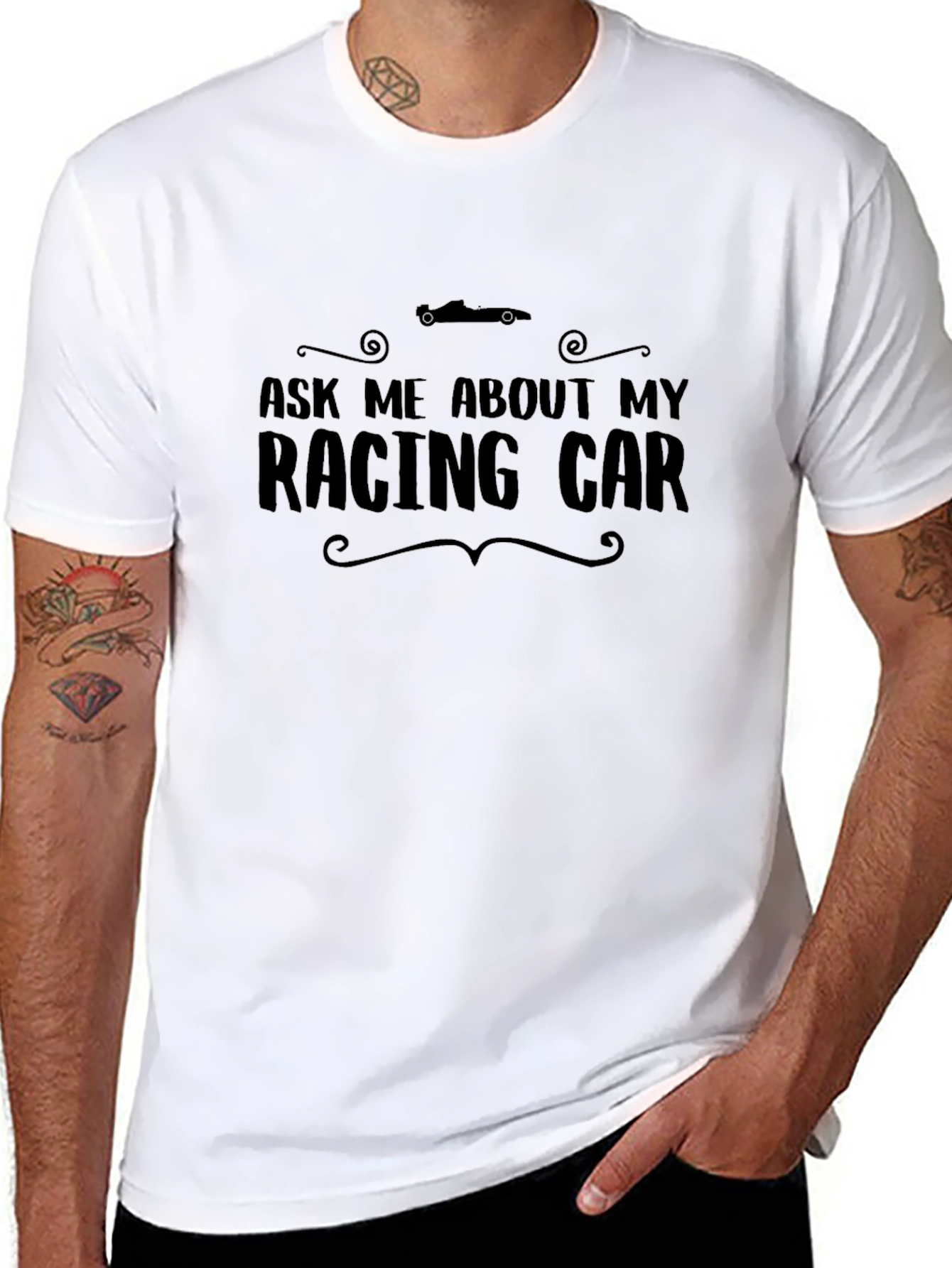 Ask Me About My Racing Car T-Shirt