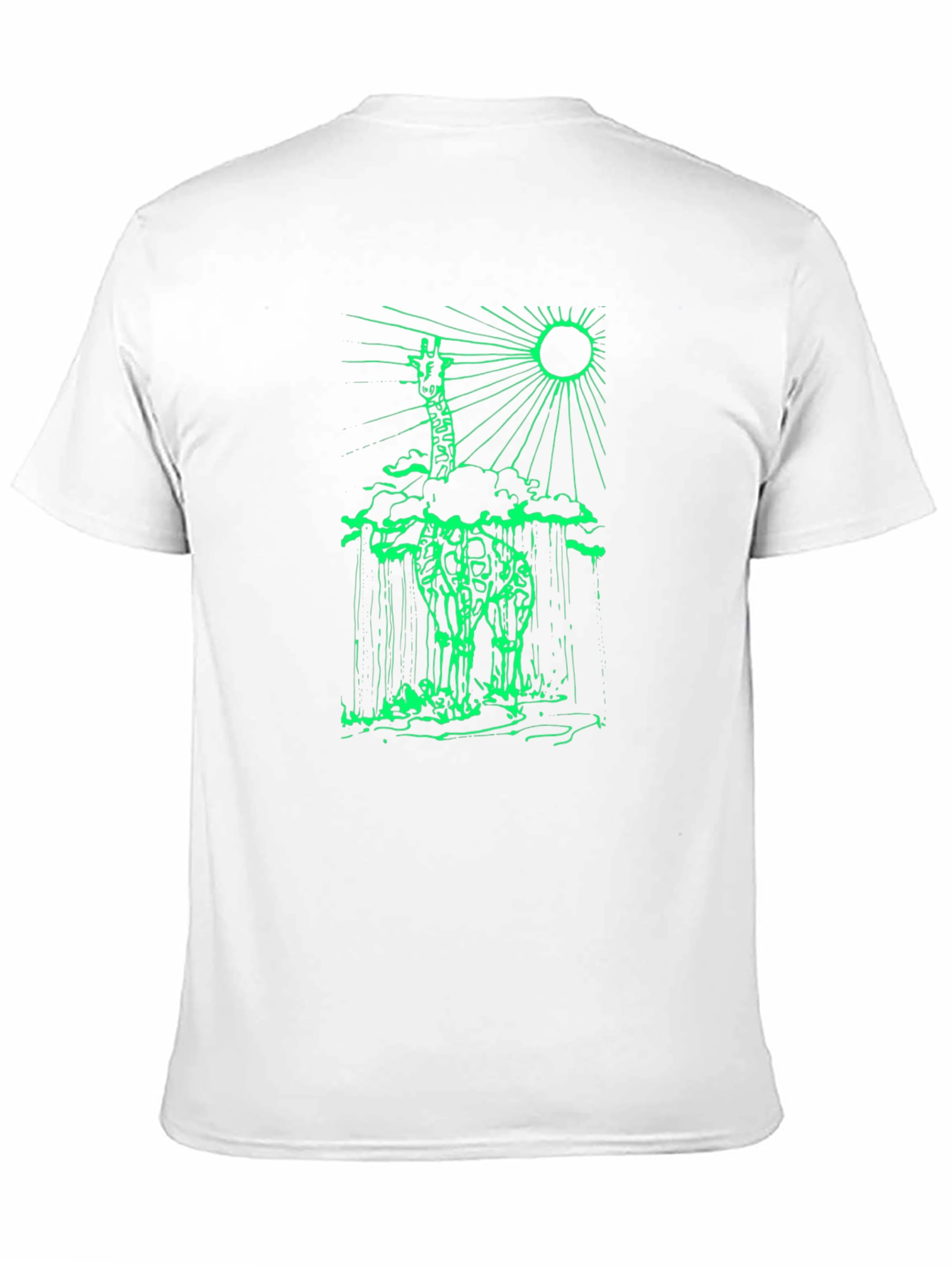 Giraffe Silhouette Graphic Tee