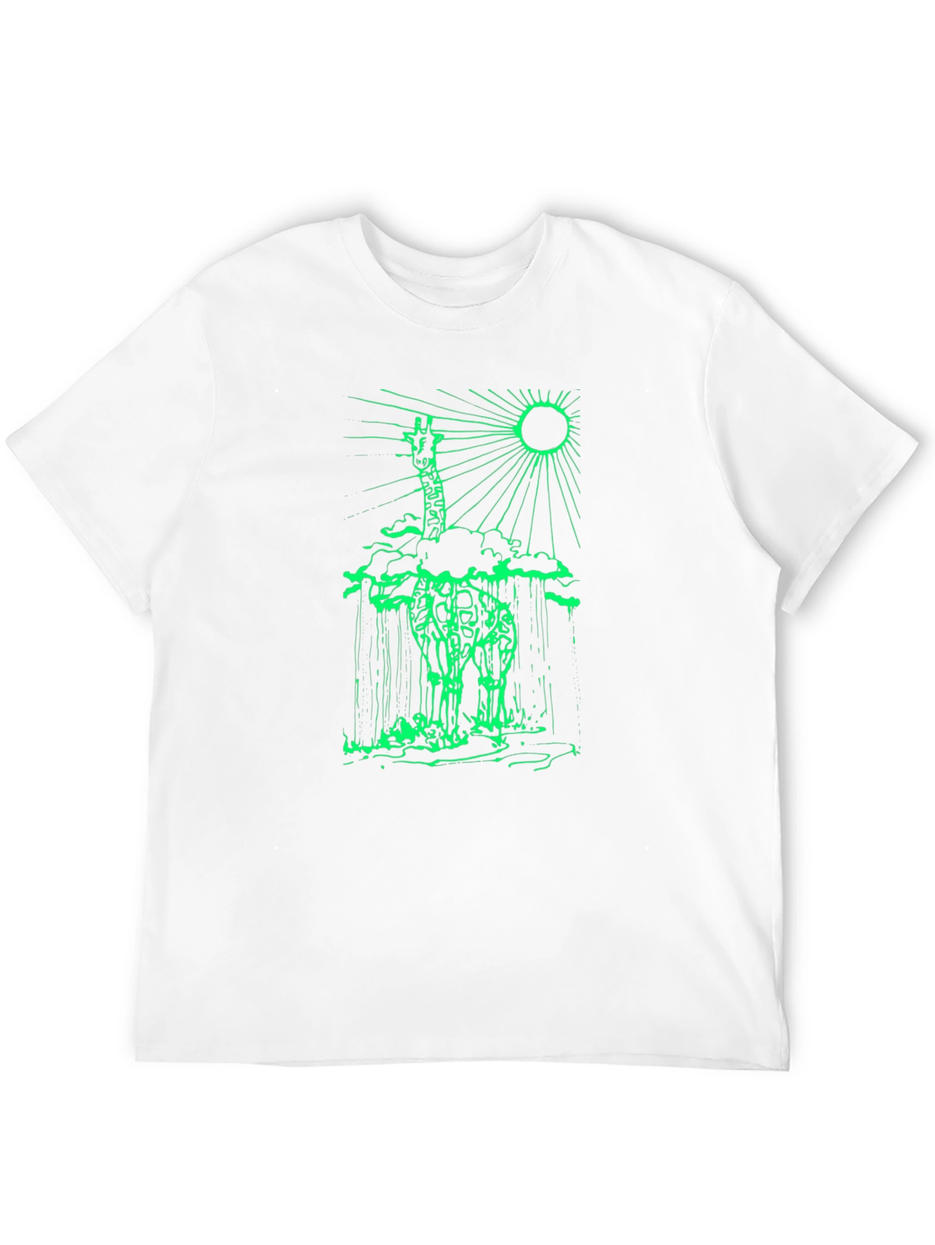 Giraffe Silhouette Graphic Tee