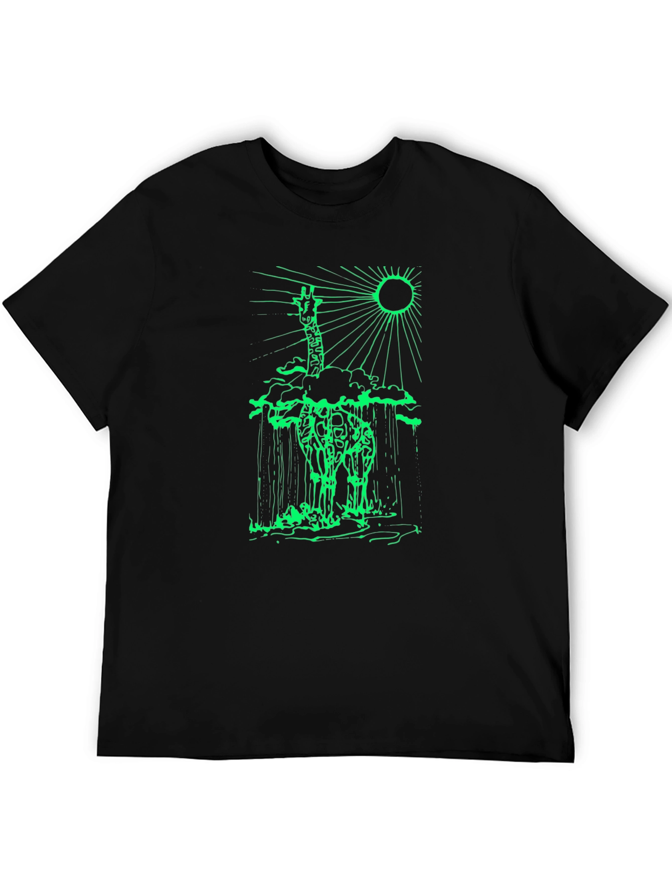Giraffe Silhouette Graphic Tee
