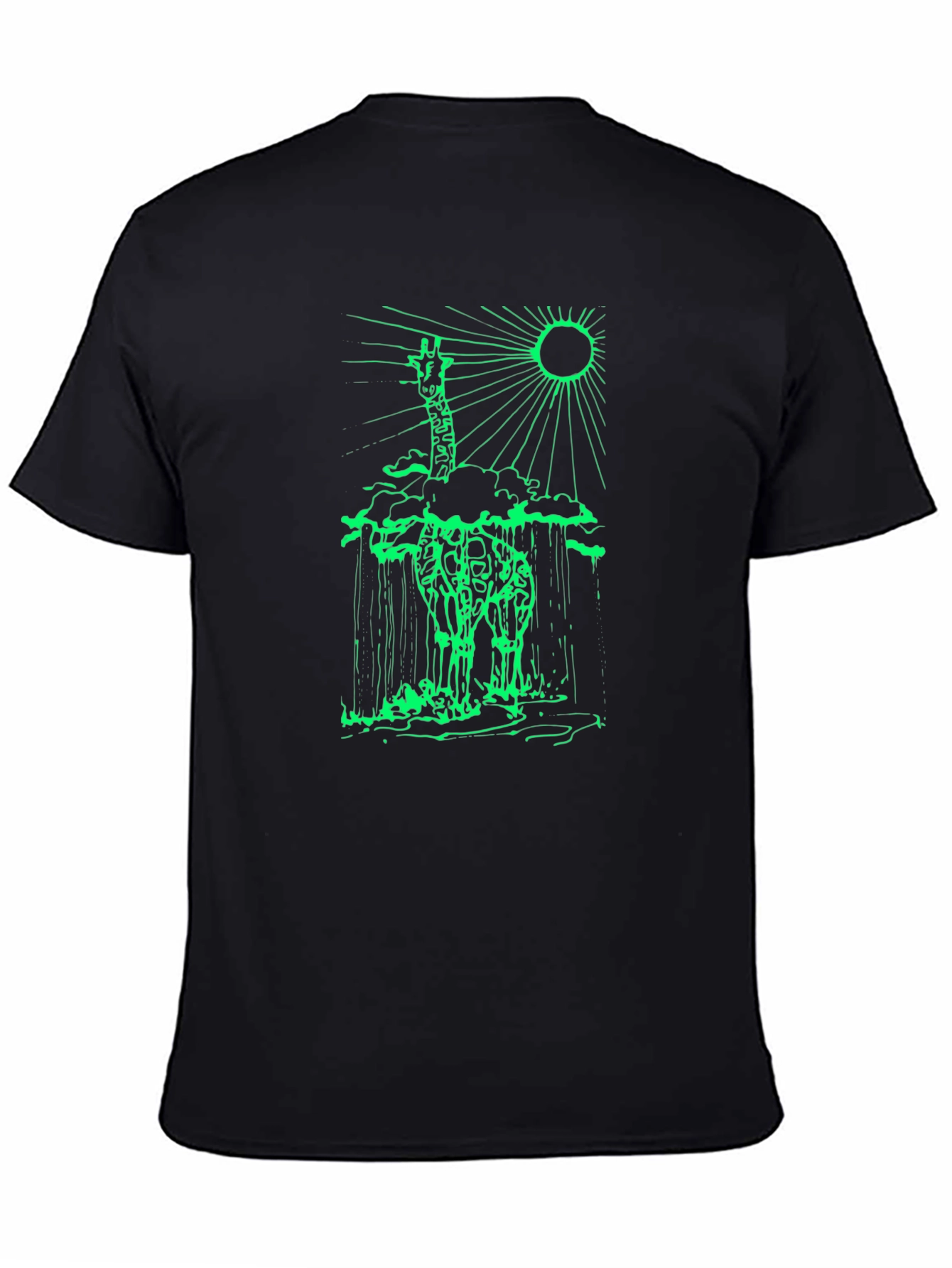 Giraffe Silhouette Graphic Tee