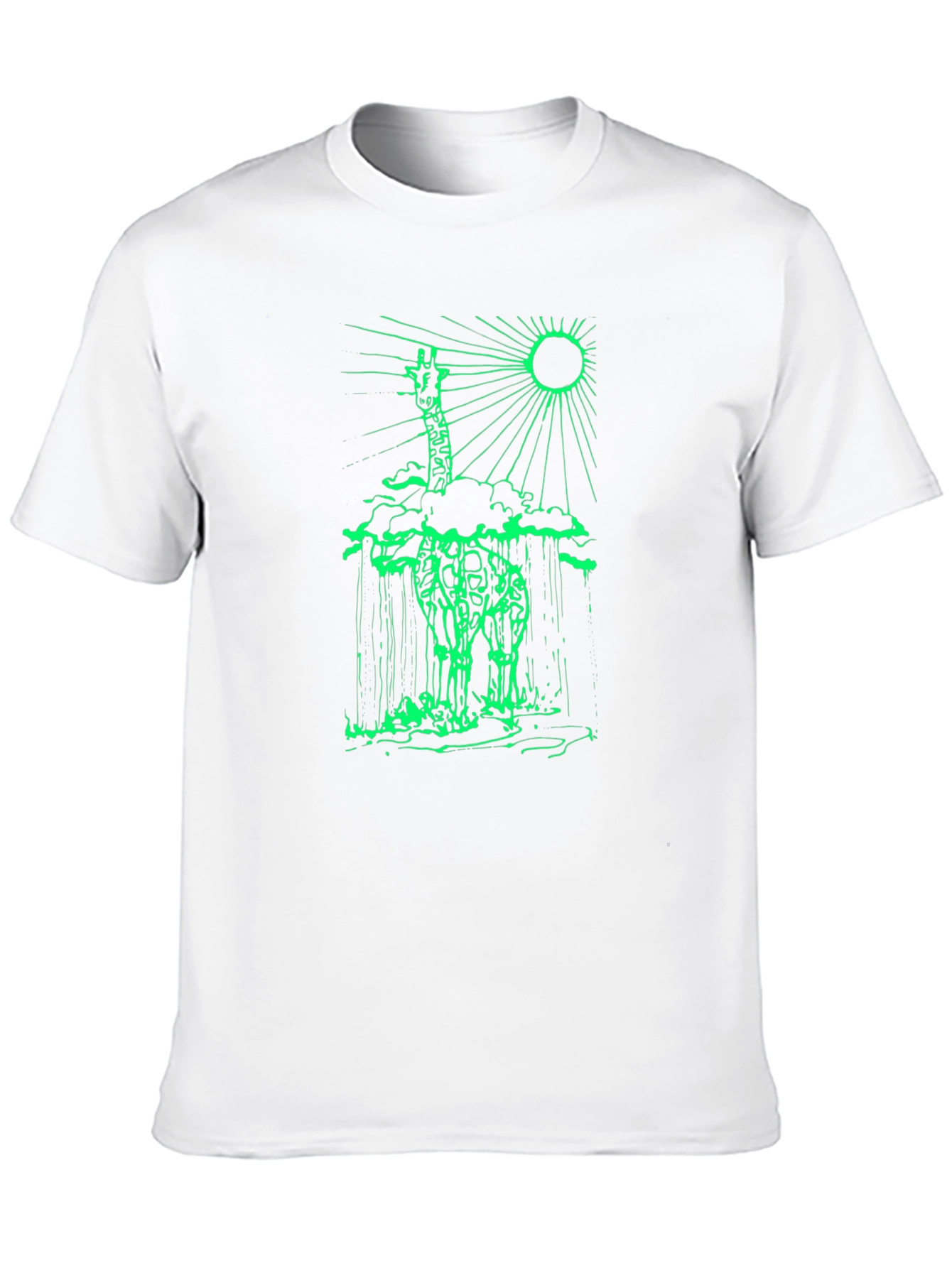 Giraffe Silhouette Graphic Tee