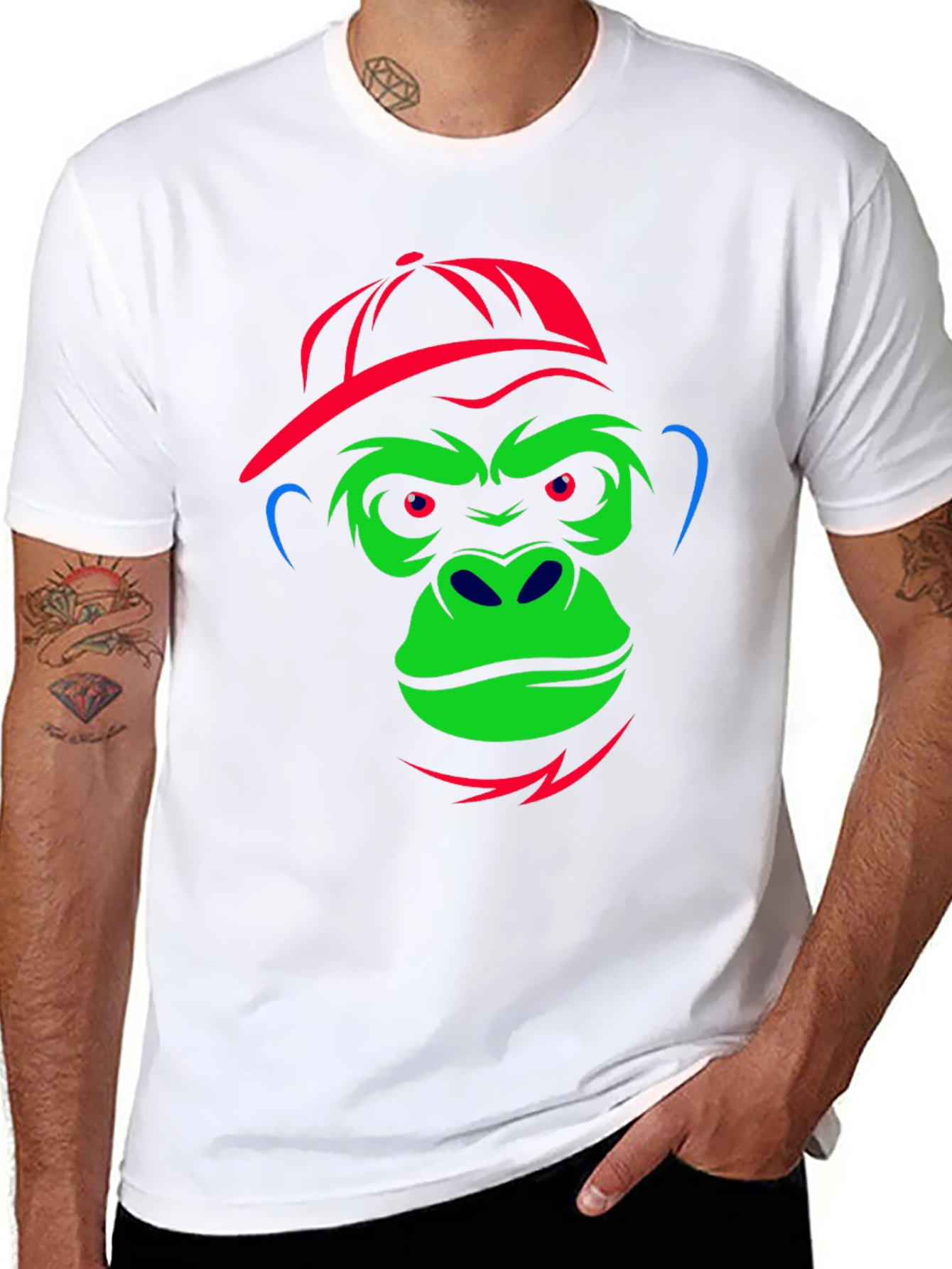 Cool Ape Graphic Tee - Black