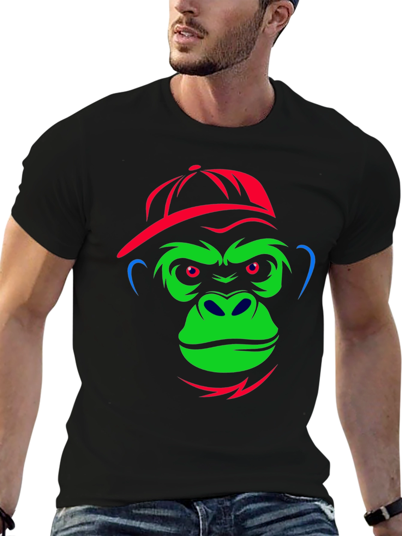 Cool Ape Graphic Tee - Black