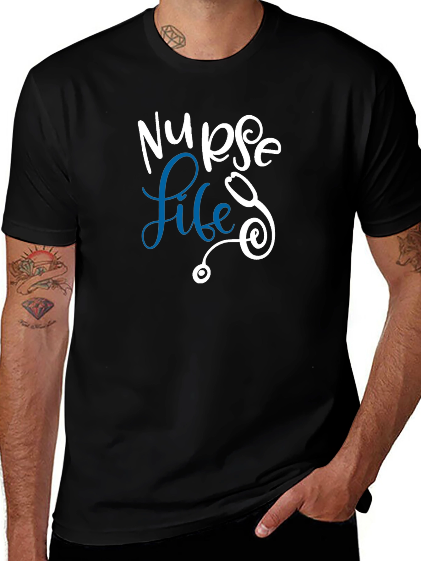 Nurse Life Tee - Stethoscope Design