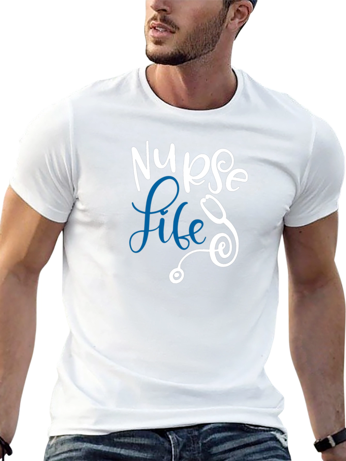Nurse Life Tee - Stethoscope Design