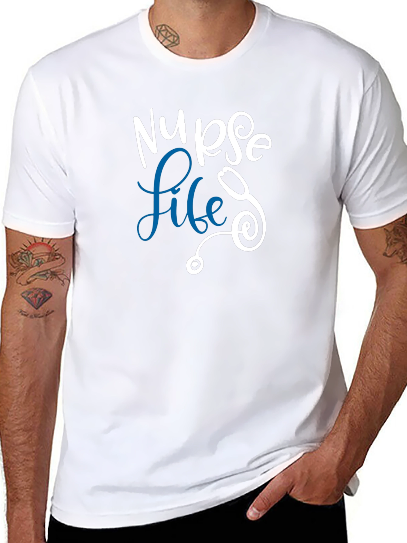 Nurse Life Tee - Stethoscope Design