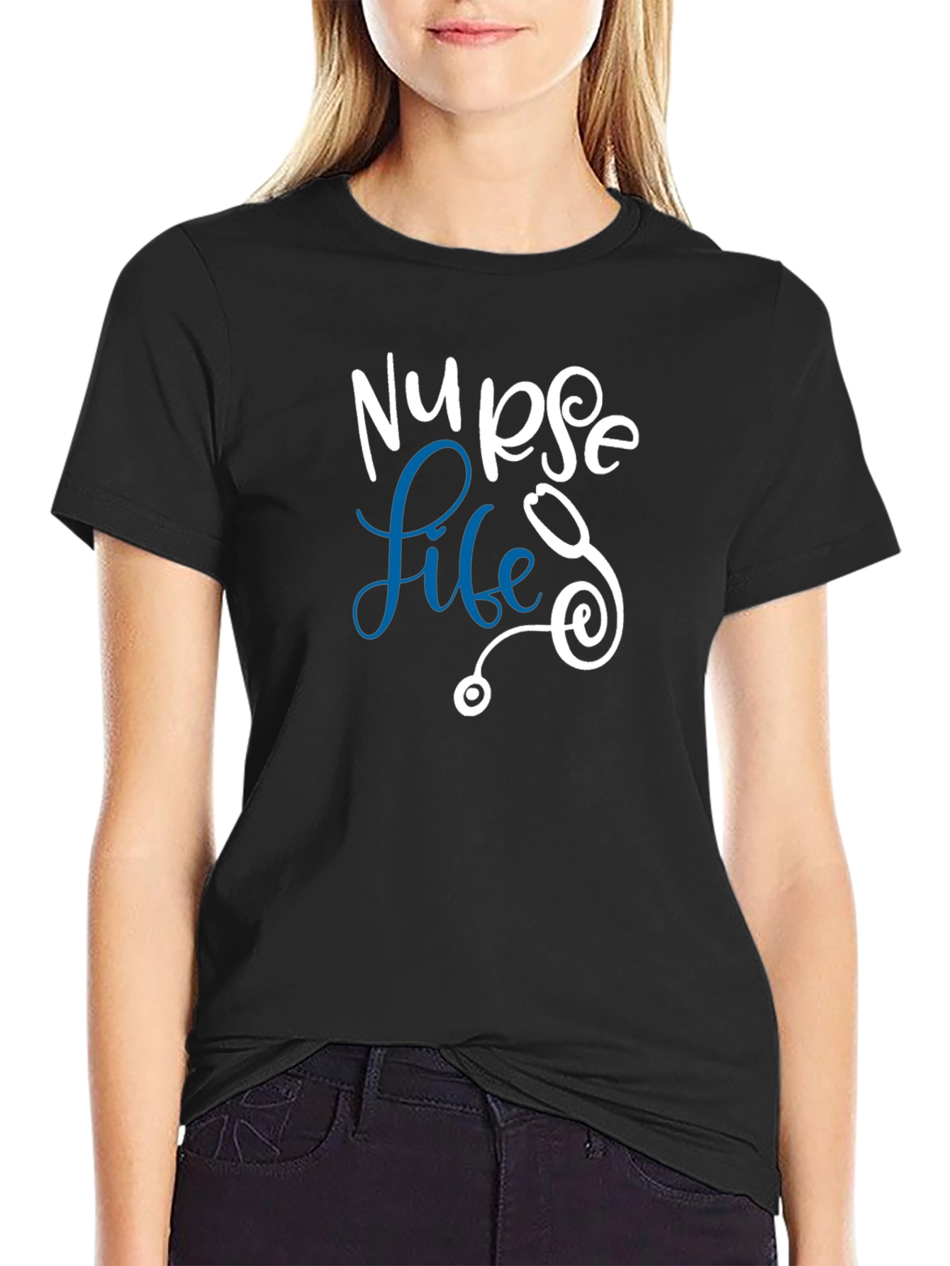 Nurse Life Tee - Stethoscope Design
