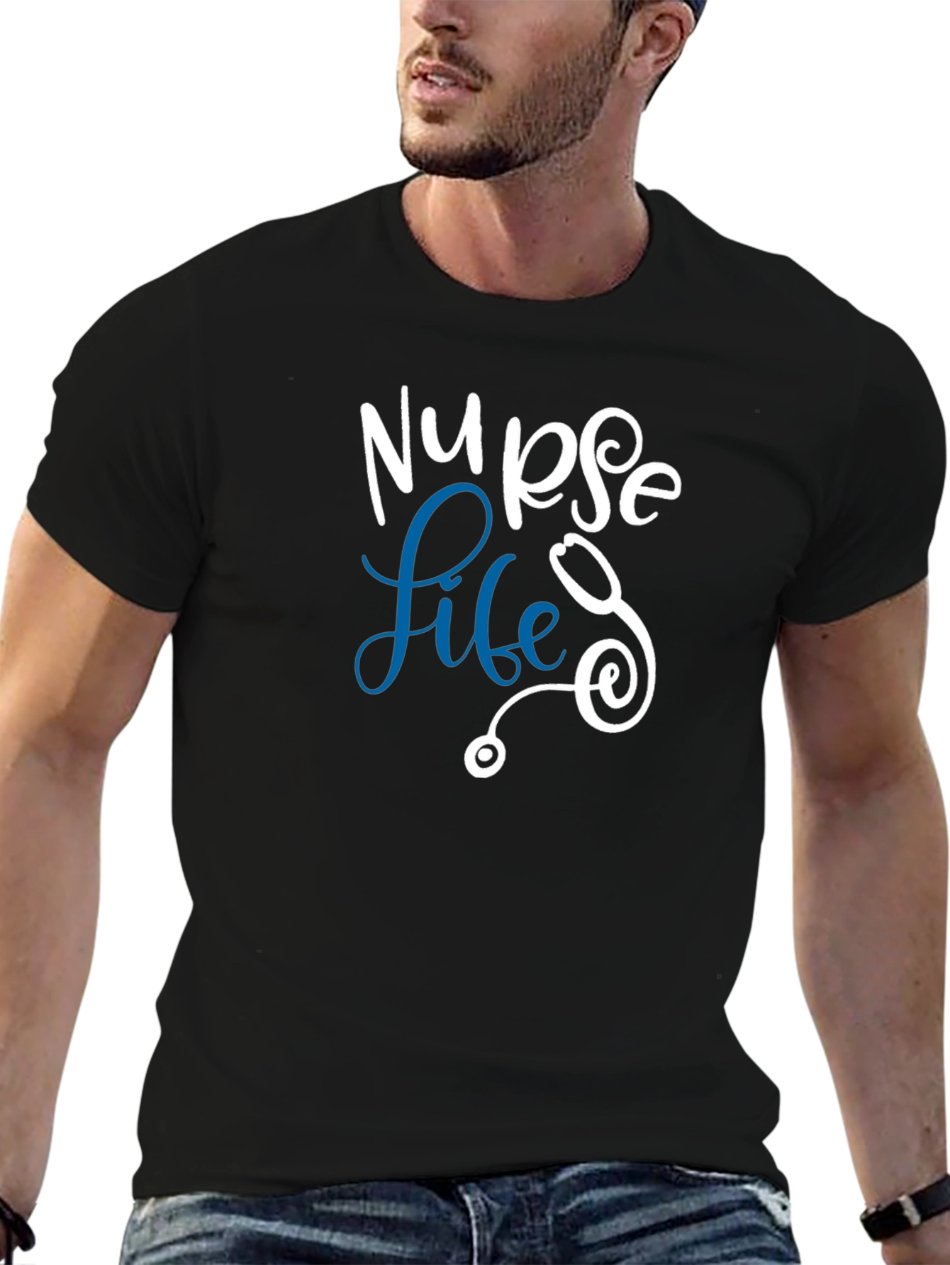 Nurse Life Tee - Stethoscope Design