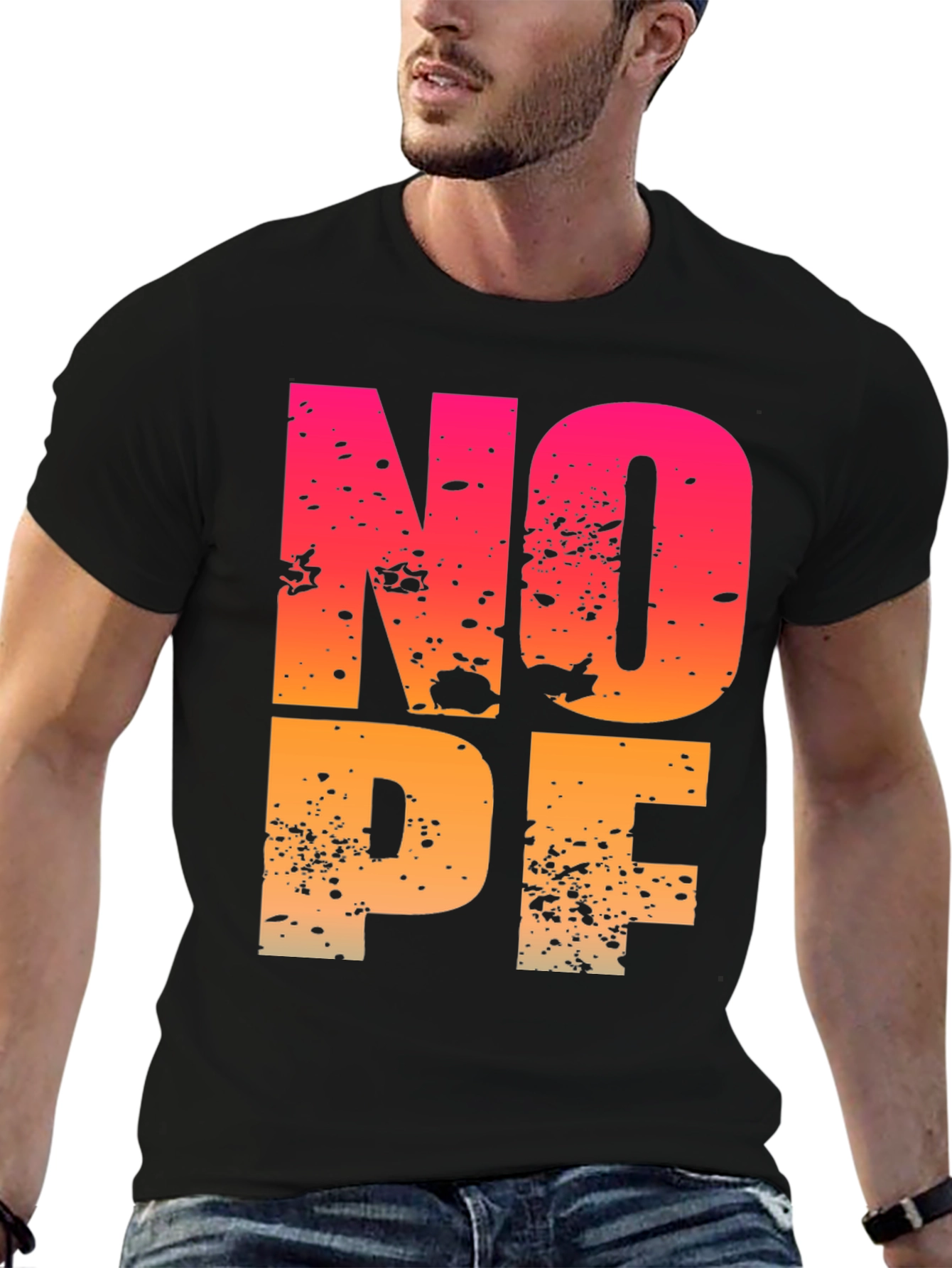 NOPE Graphic Tee - Mens Black T-Shirt