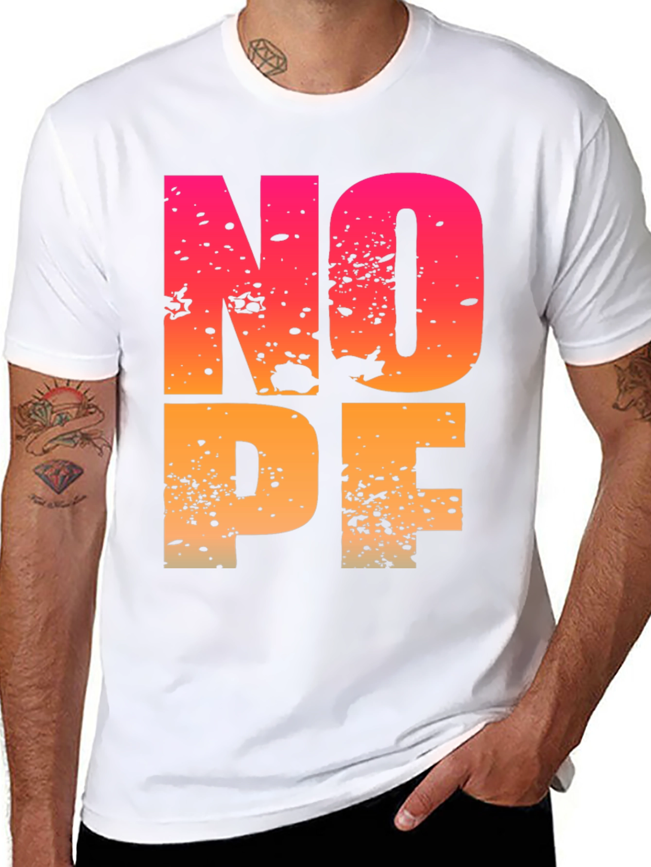 NOPE Graphic Tee - Mens Black T-Shirt