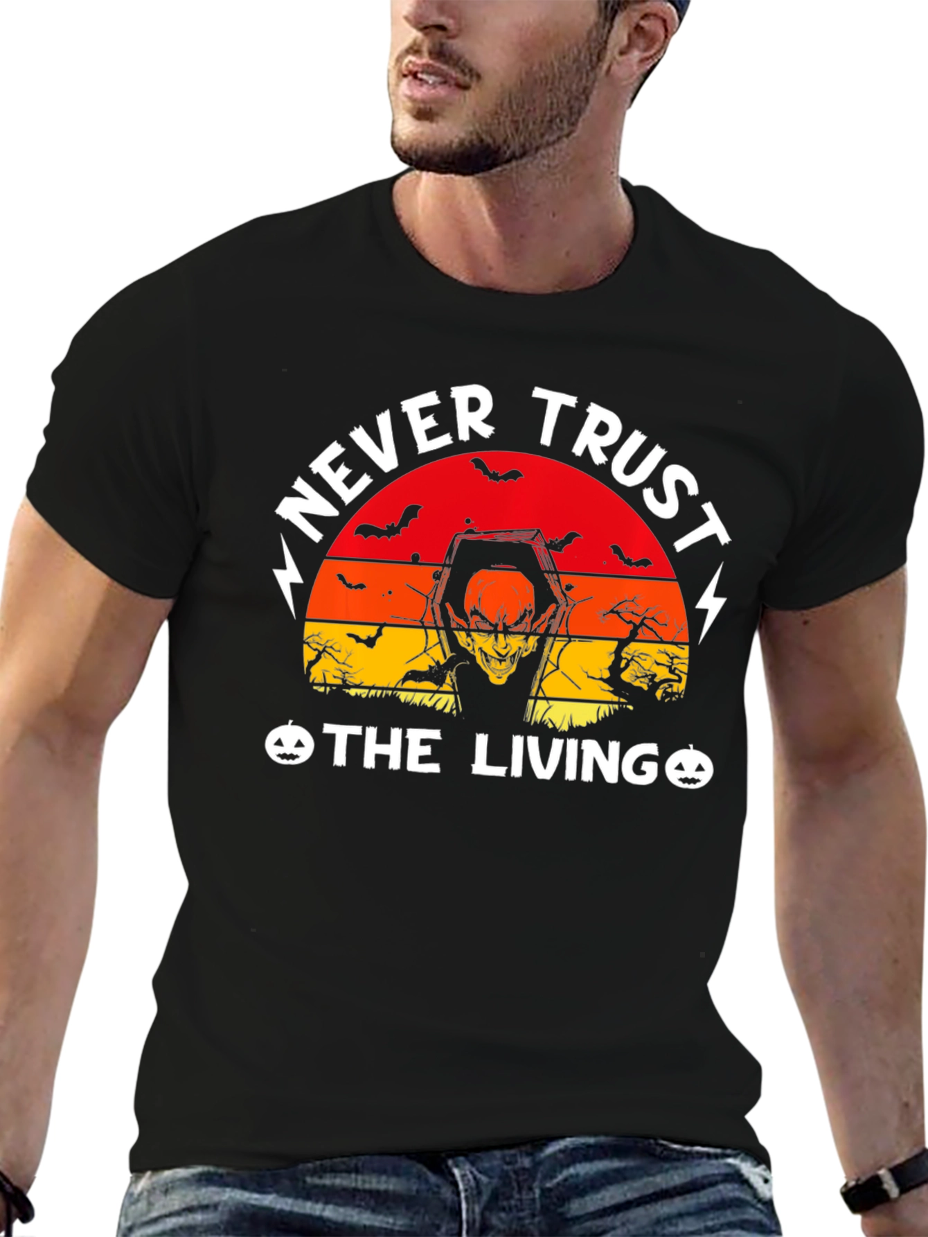 Never Trust The Living Halloween T-Shirt