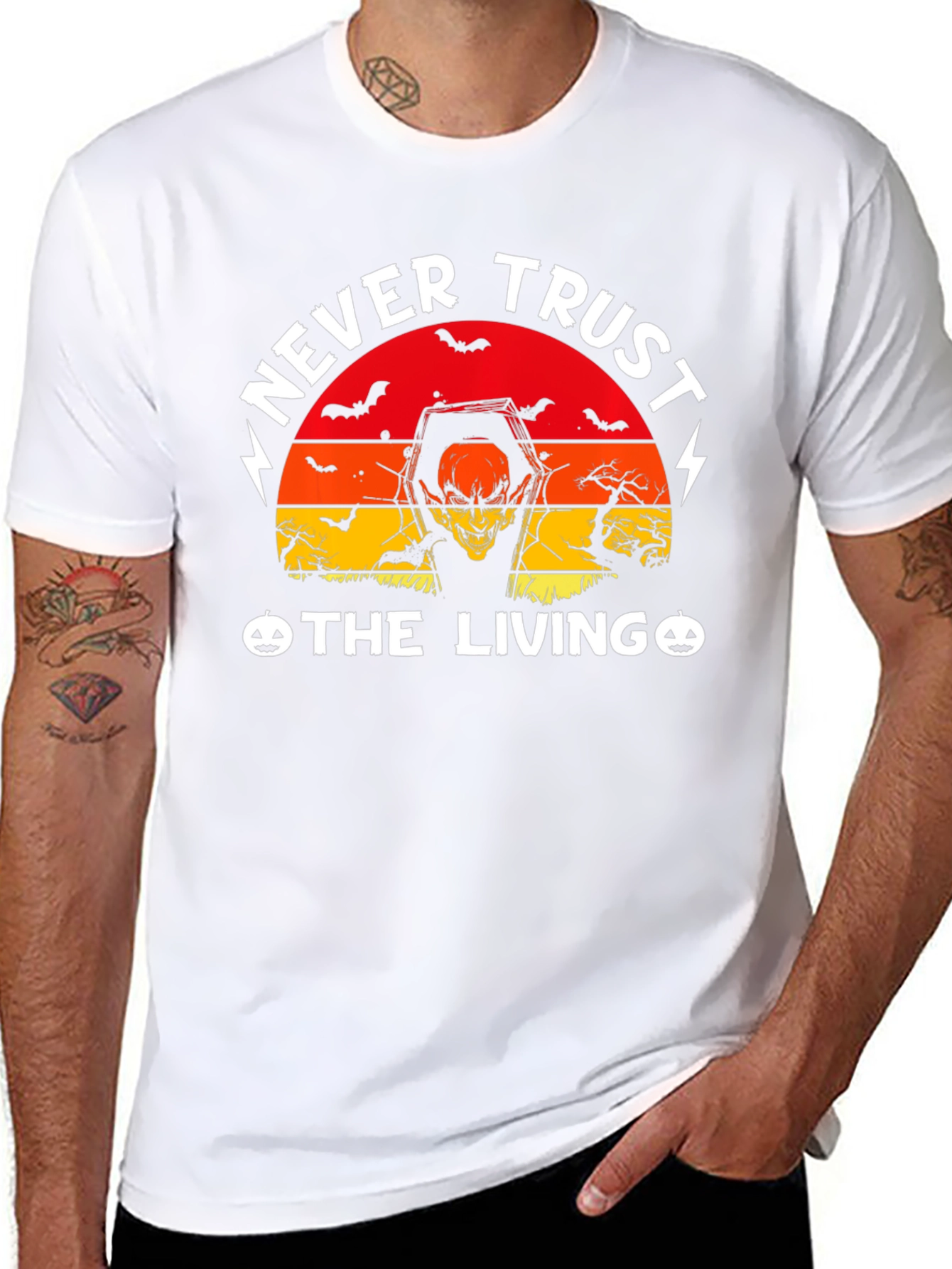 Never Trust The Living Halloween T-Shirt