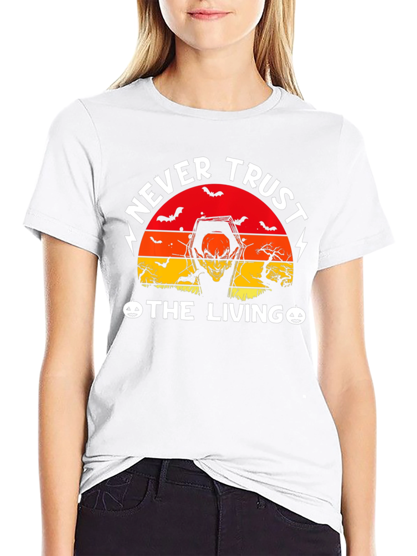Never Trust The Living Halloween T-Shirt