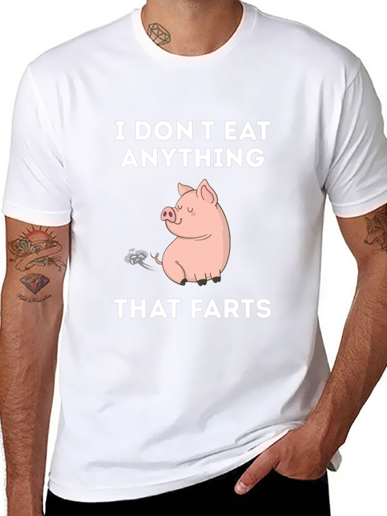 I Dont Eat Anything That Farts T-Shirt Vegan Tee