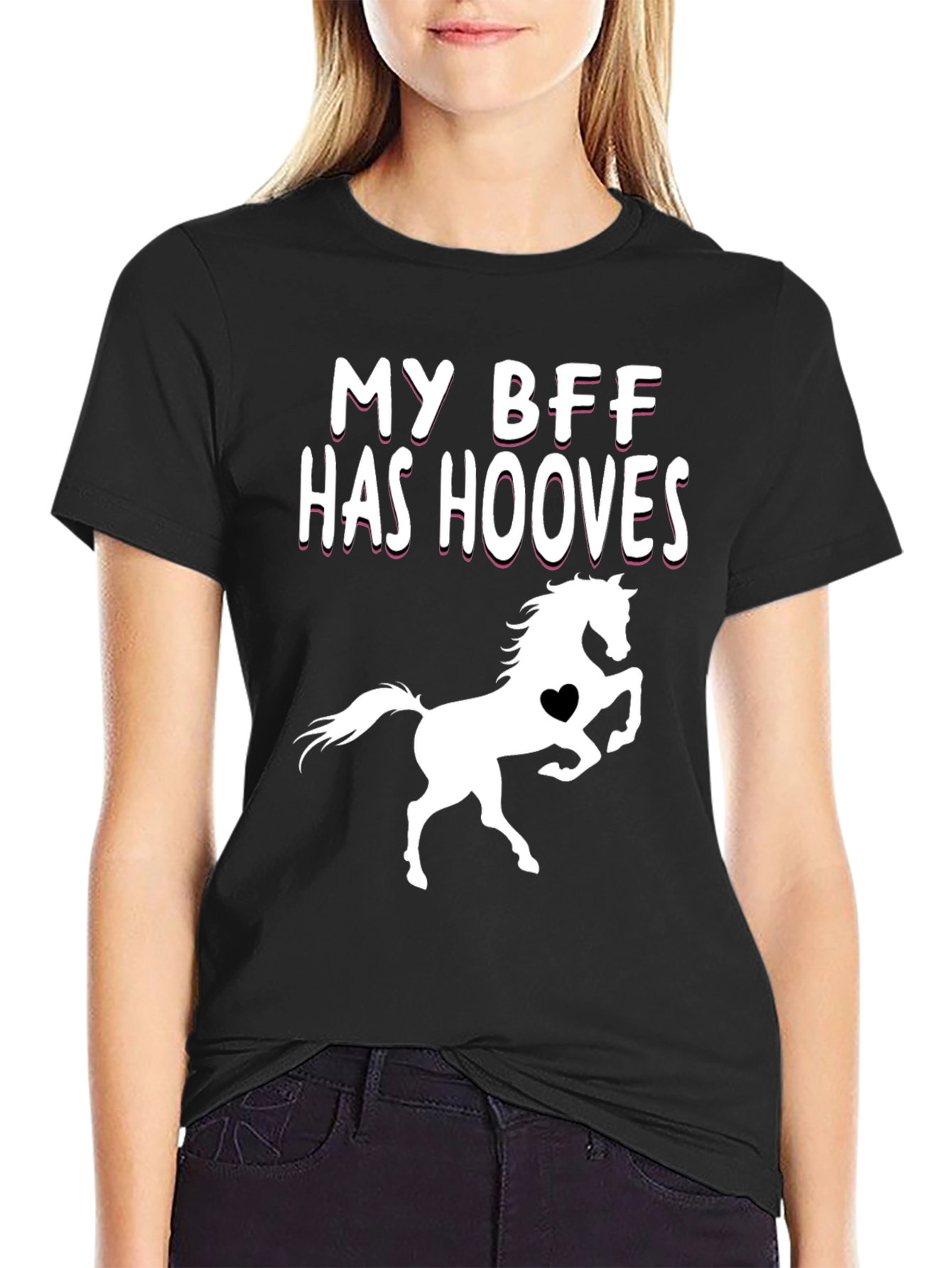 My BFF Has Hooves T-Shirt Horse Lover Tee