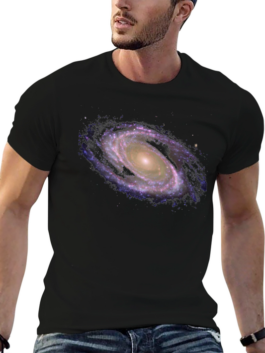 Galaxy Print Black Tee
