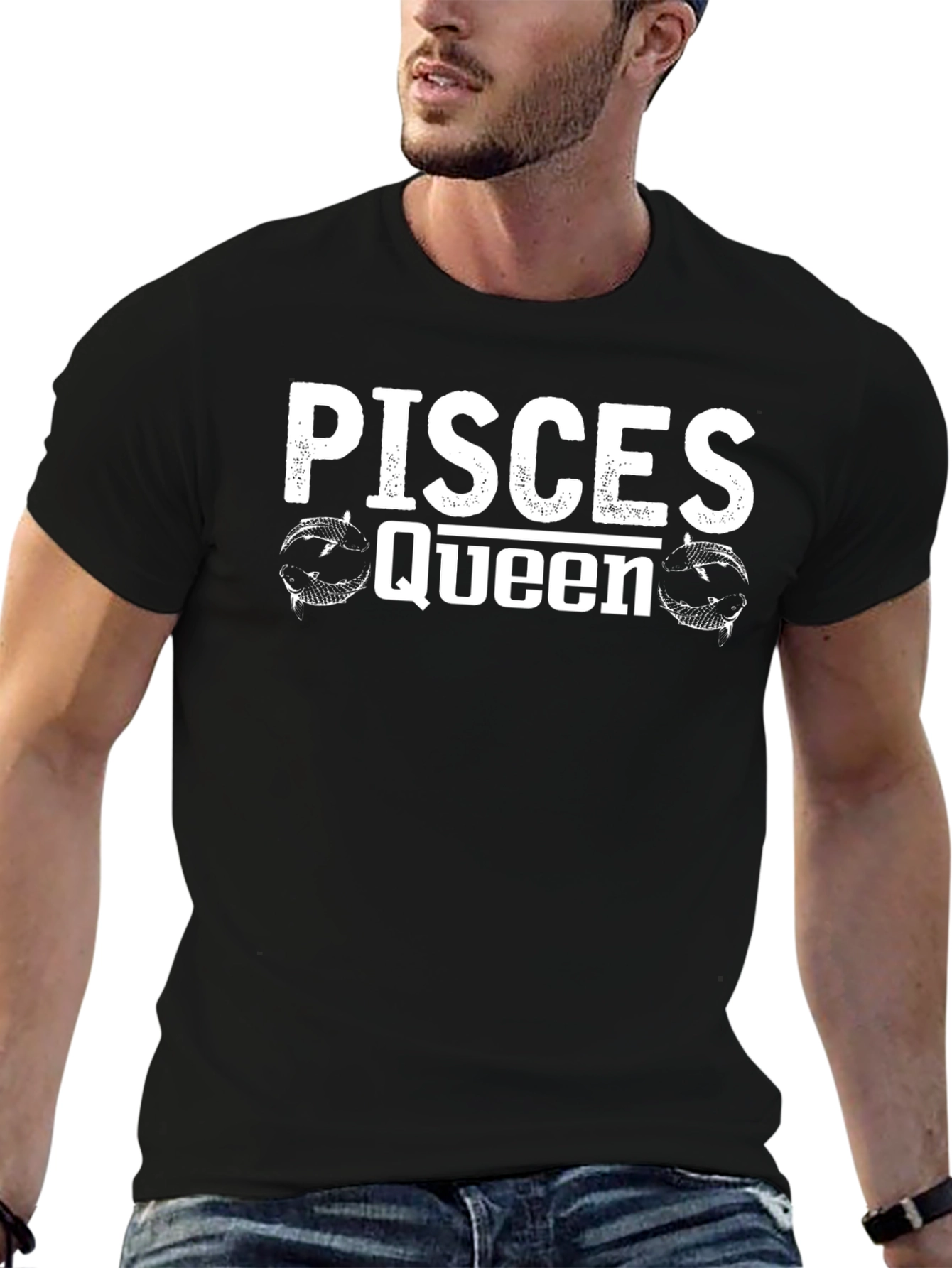 Pisces Queen Black T-Shirt
