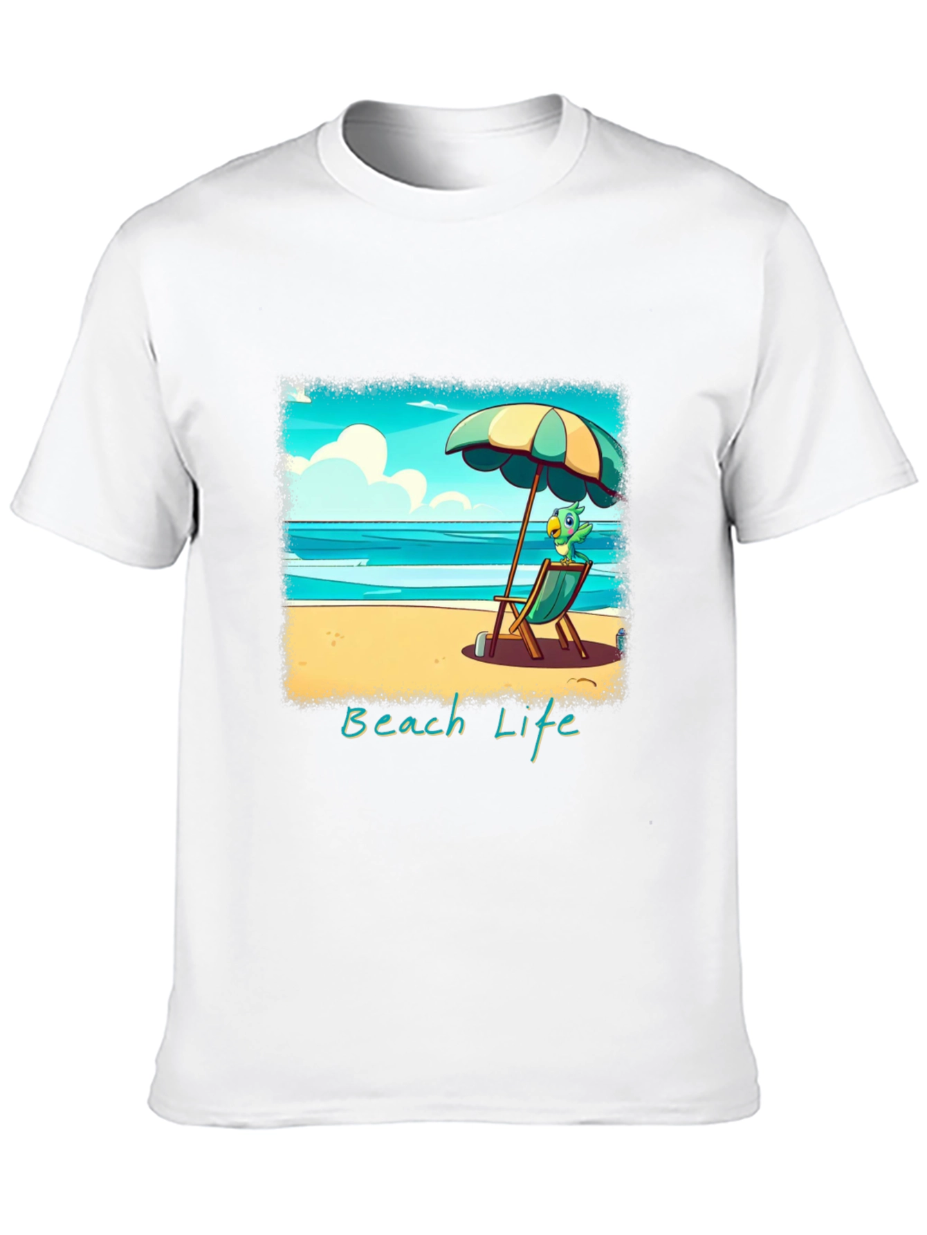 Beach Life Graphic Tee - Relaxed Summer Style