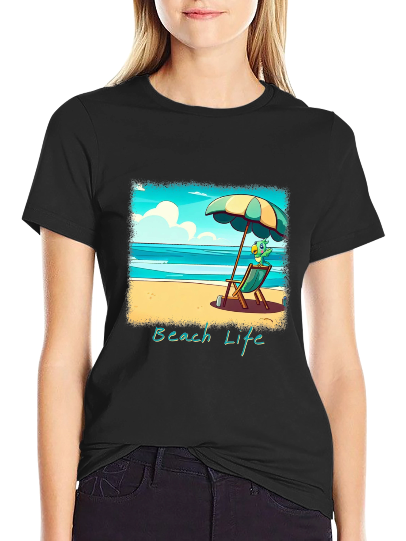 Beach Life Graphic Tee - Relaxed Summer Style