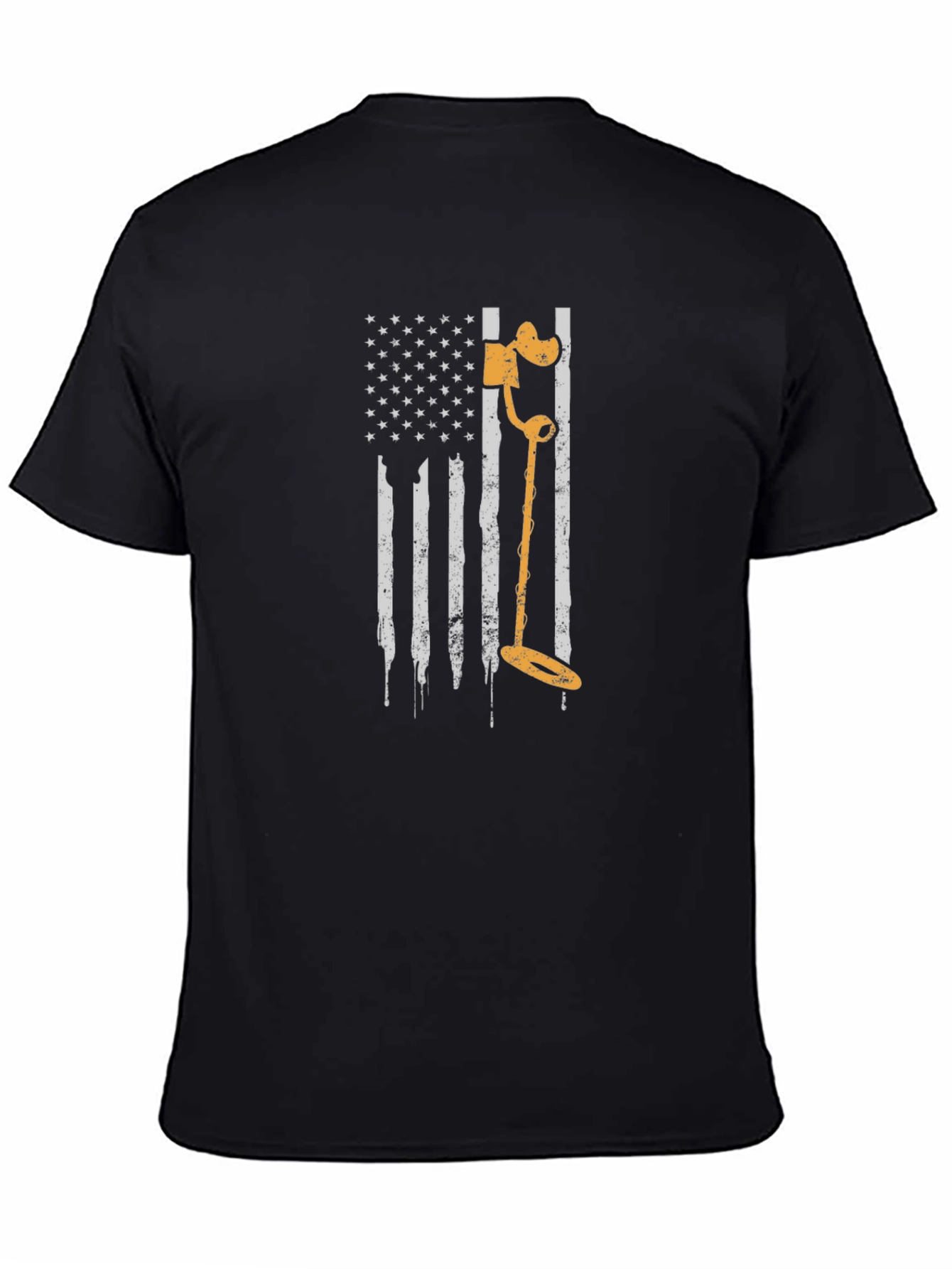 Metal Detecting USA Flag T-Shirt