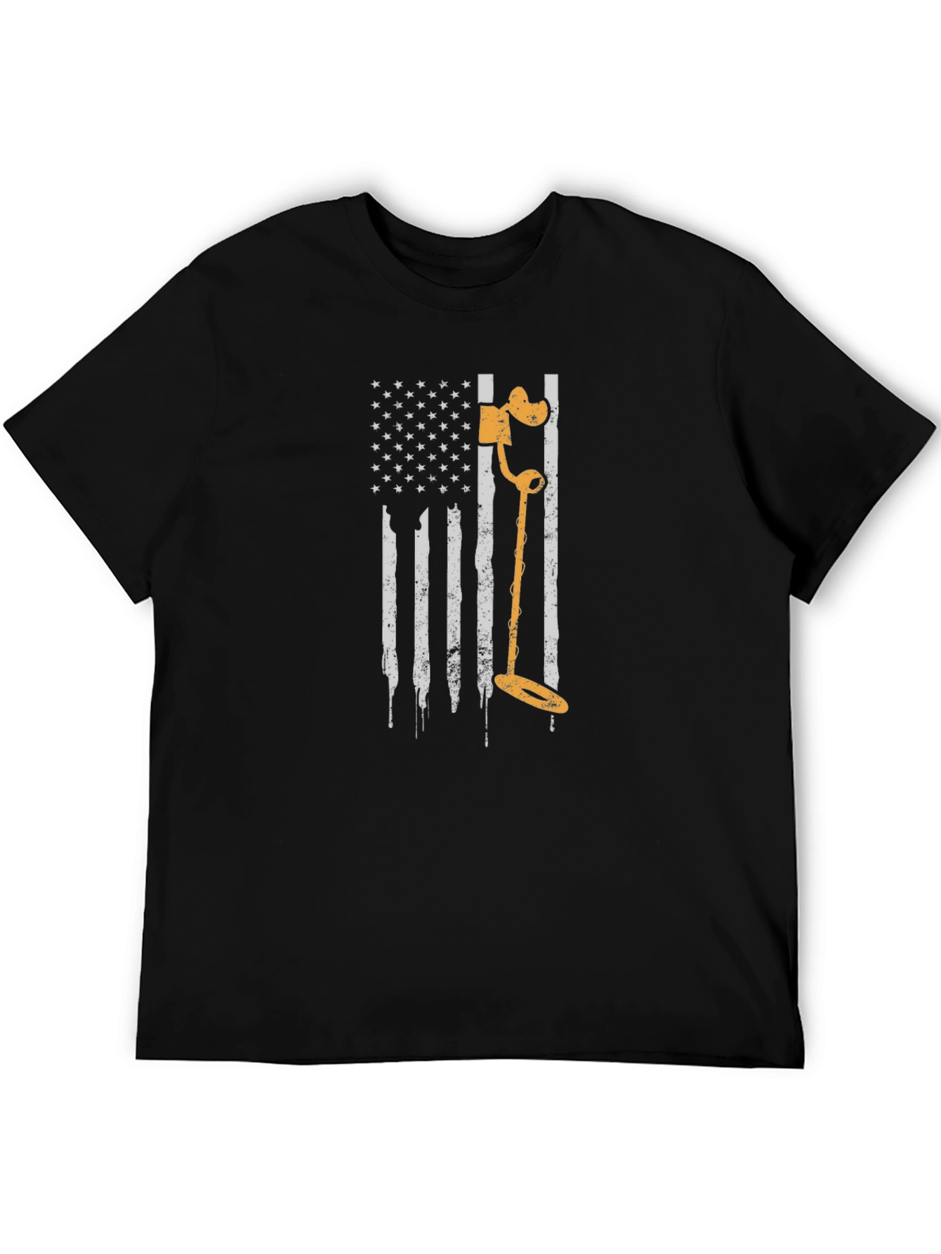 Metal Detecting USA Flag T-Shirt