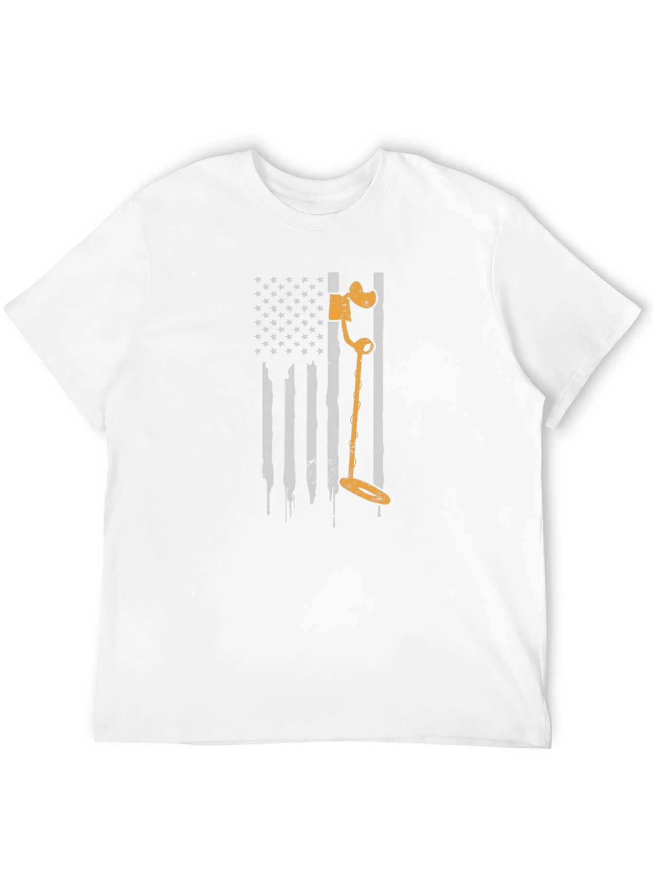 Metal Detecting USA Flag T-Shirt