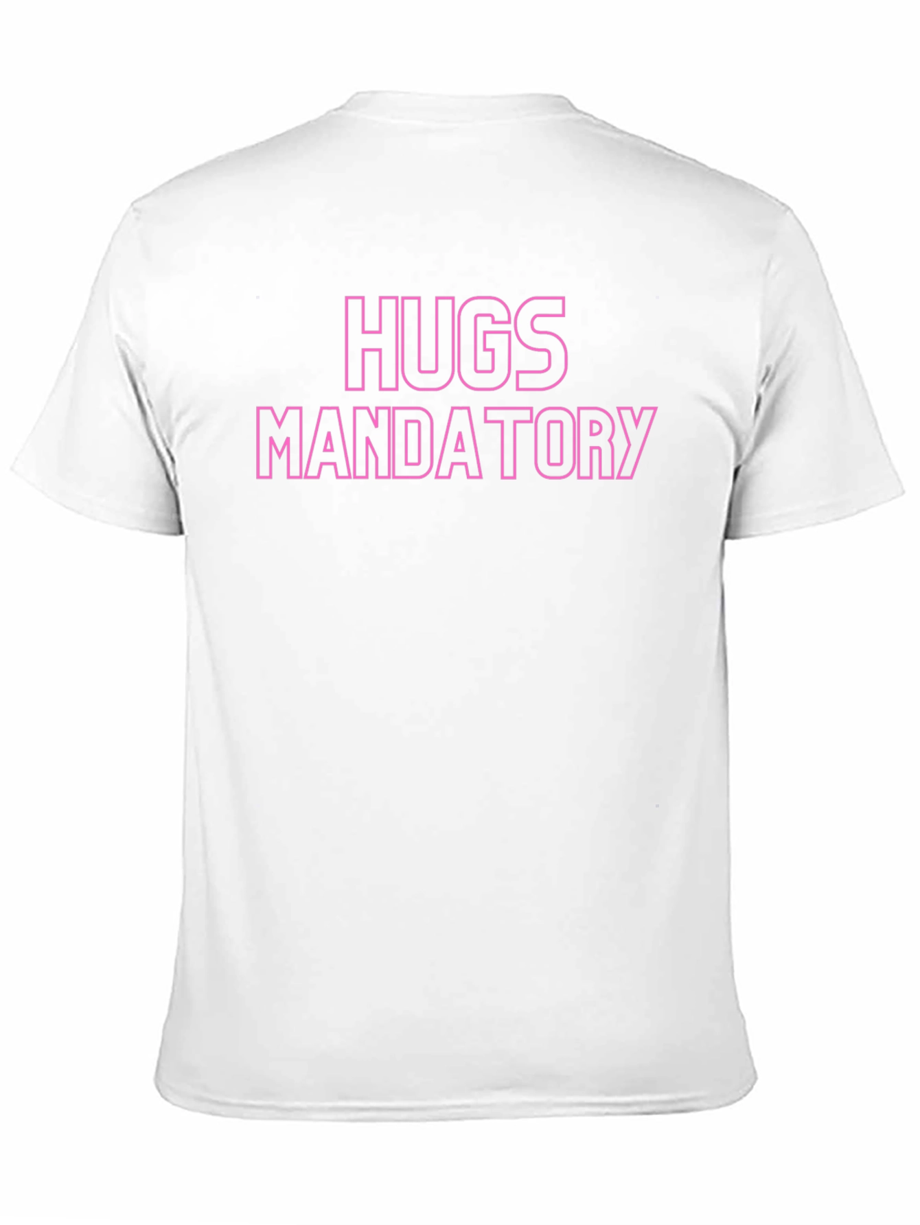 Hugs Mandatory Black Graphic Tee
