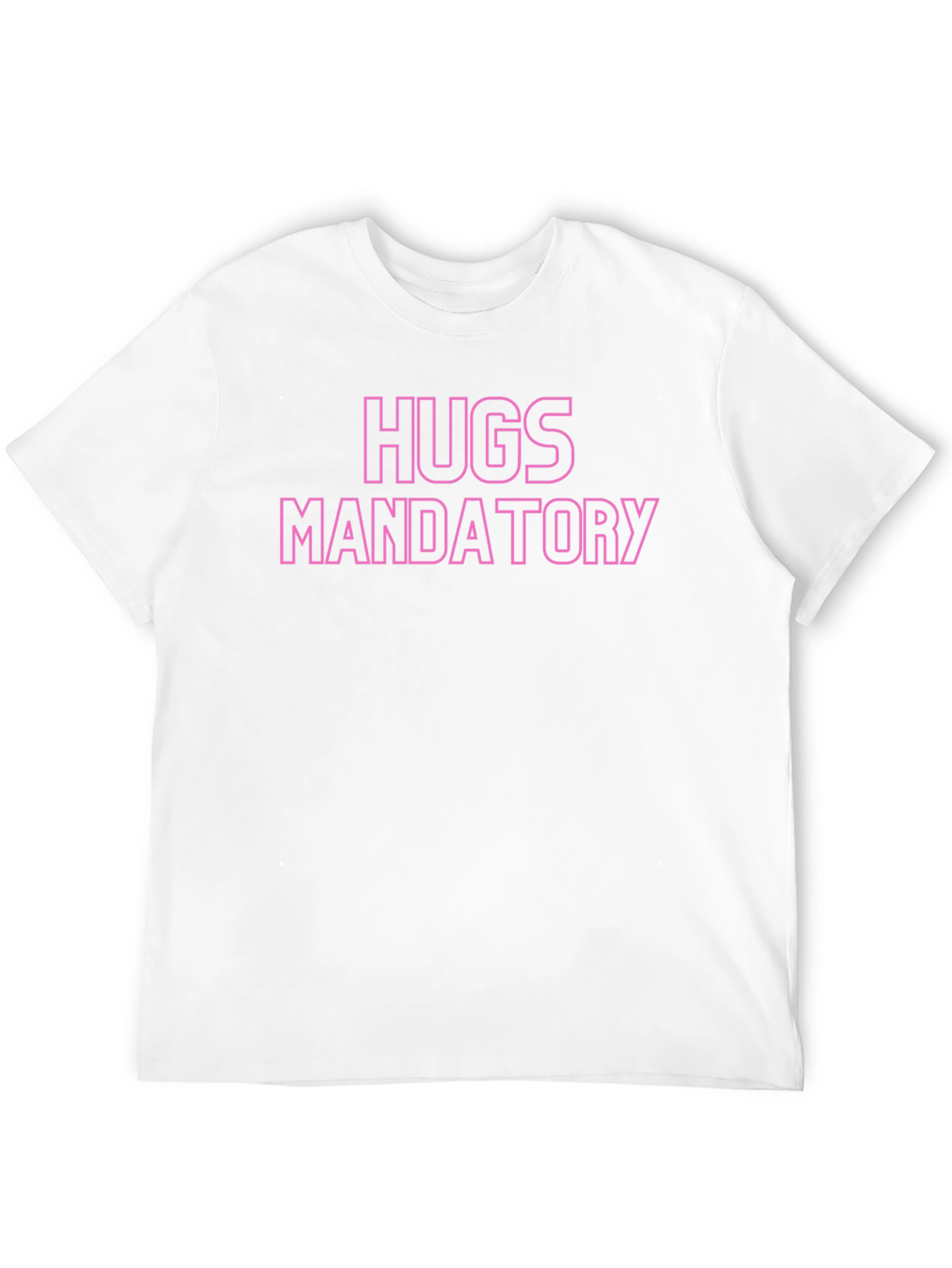 Hugs Mandatory Black Graphic Tee