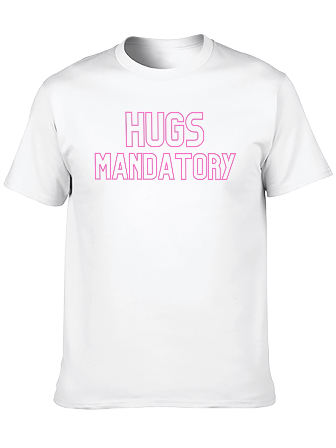 Hugs Mandatory Black Graphic Tee