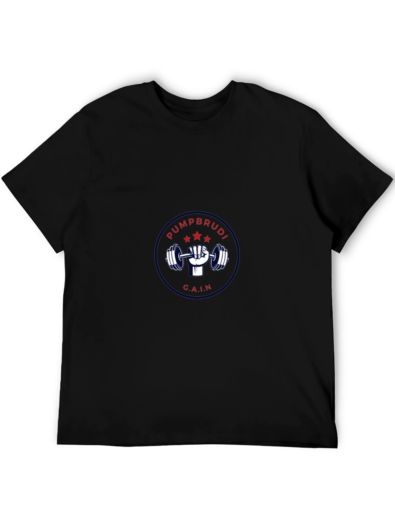Pumpbrudi C.A.I.N. Black T-Shirt Gym Motivation