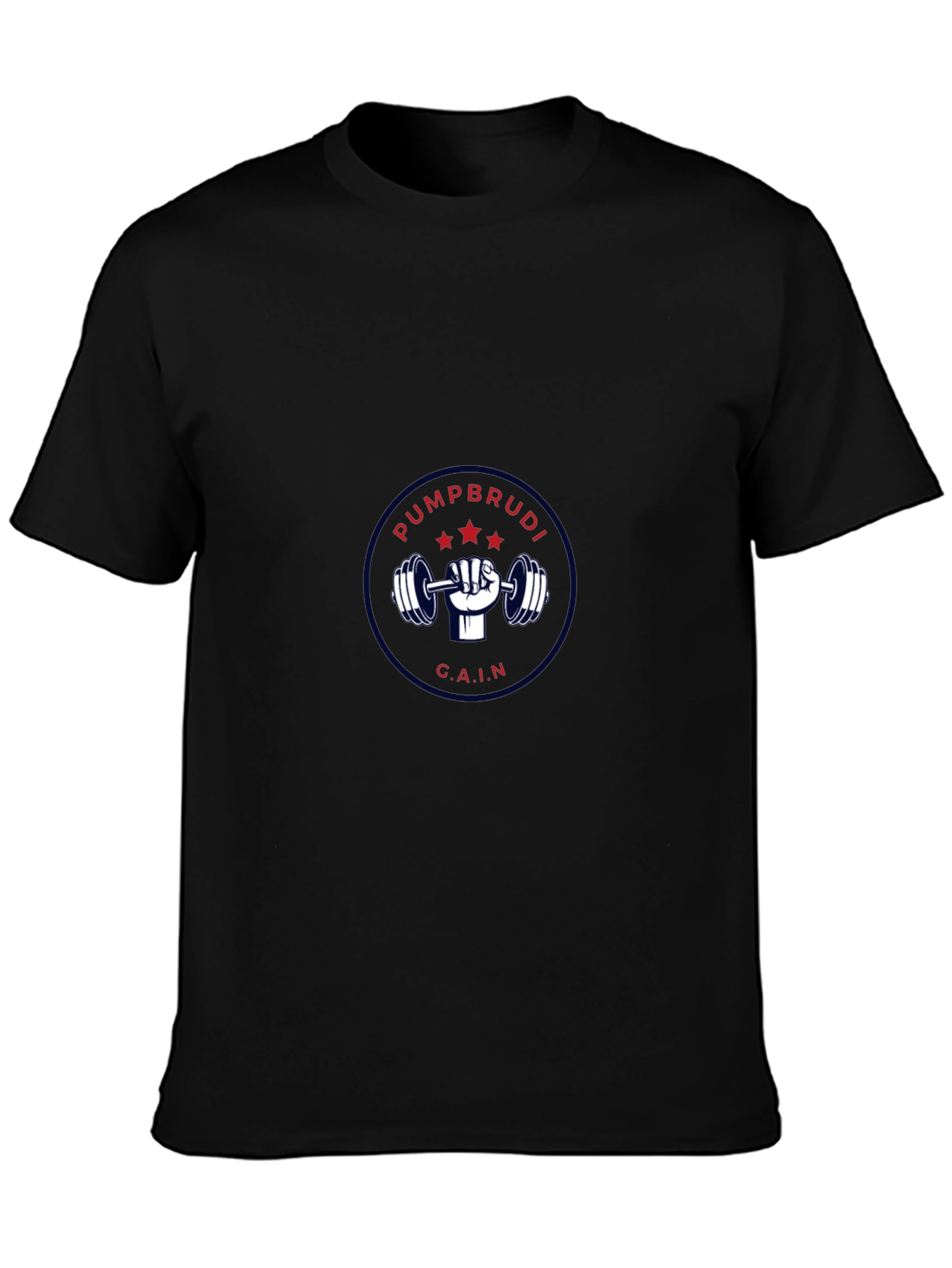 Pumpbrudi C.A.I.N. Black T-Shirt Gym Motivation