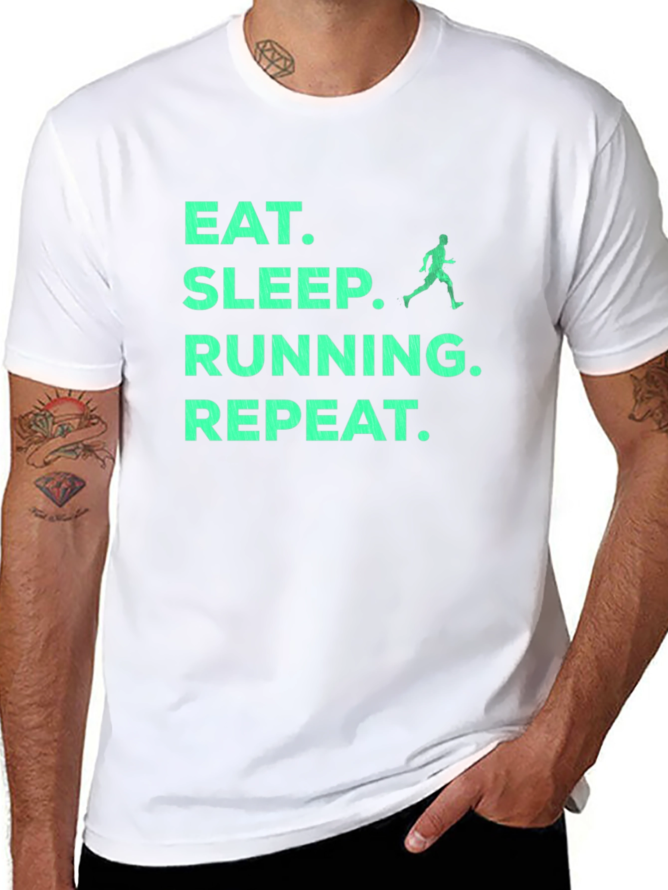Eat Sleep Running Repeat T-Shirt