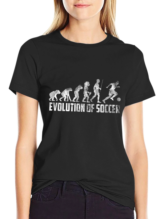 Evolution of Soccer Graphic T-Shirt - Black