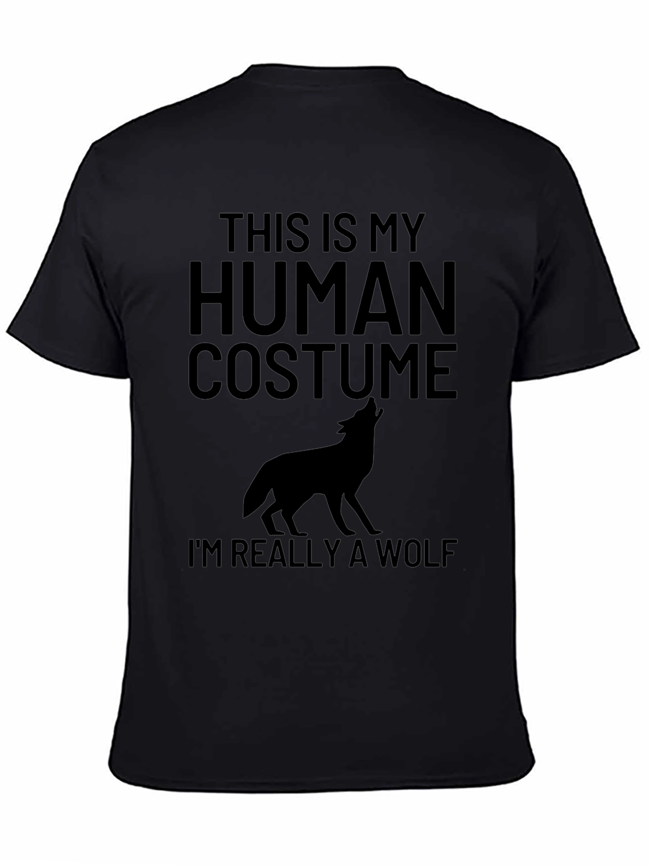 Human Costume Wolf T-Shirt - Fun Halloween Tee