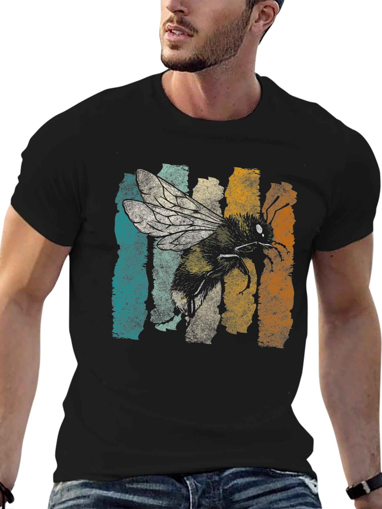 Bumble Bee Graphic Tee - Retro Style