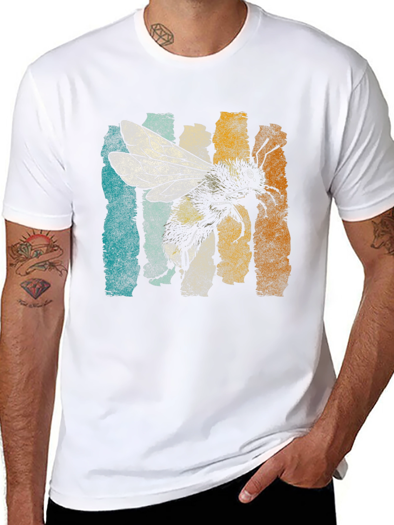 Bumble Bee Graphic Tee - Retro Style