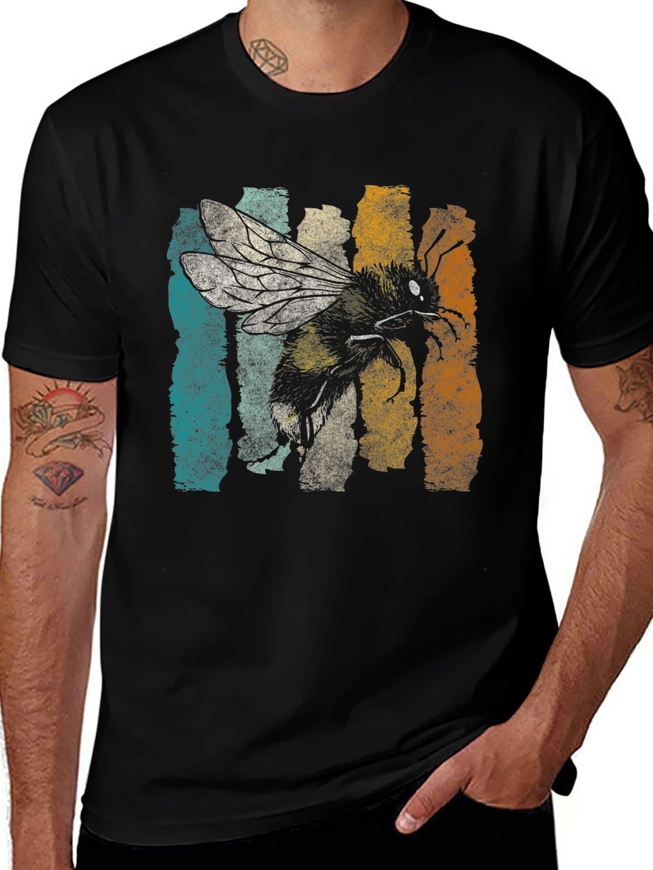 Bumble Bee Graphic Tee - Retro Style