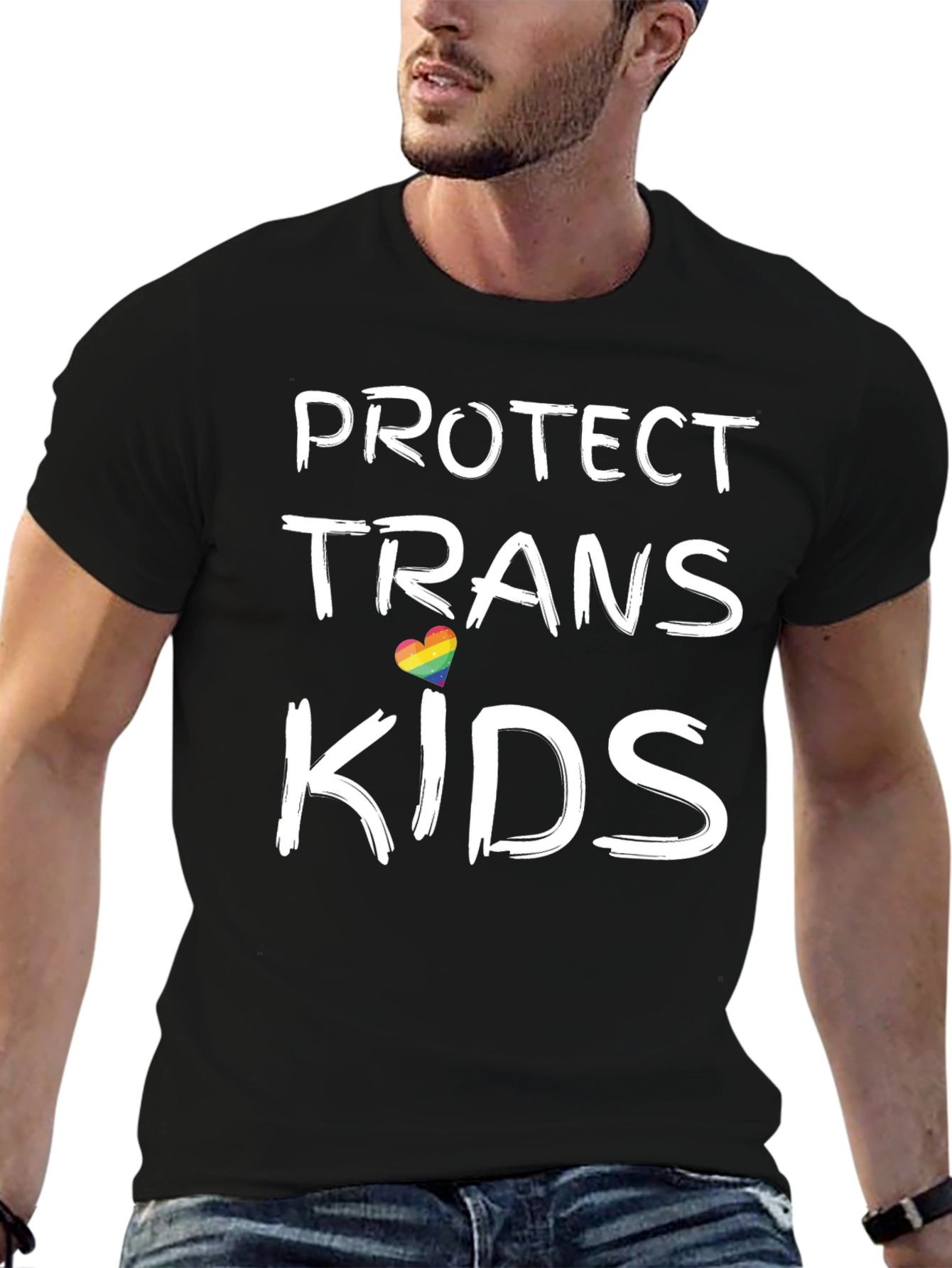 Protect Trans Kids T-Shirt - Black LGBTQ Pride