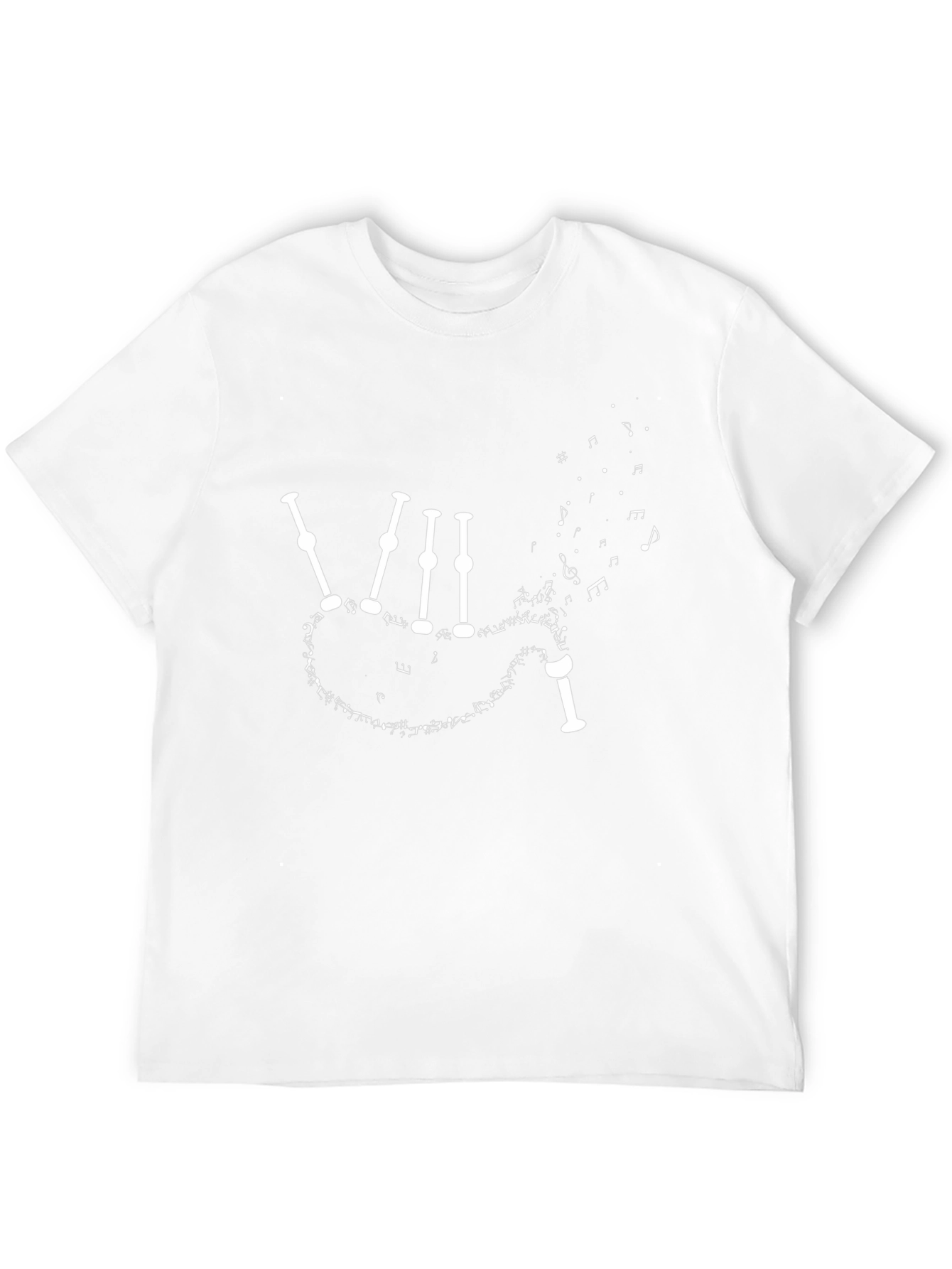 Bagpipe Music Note Graphic T-Shirt