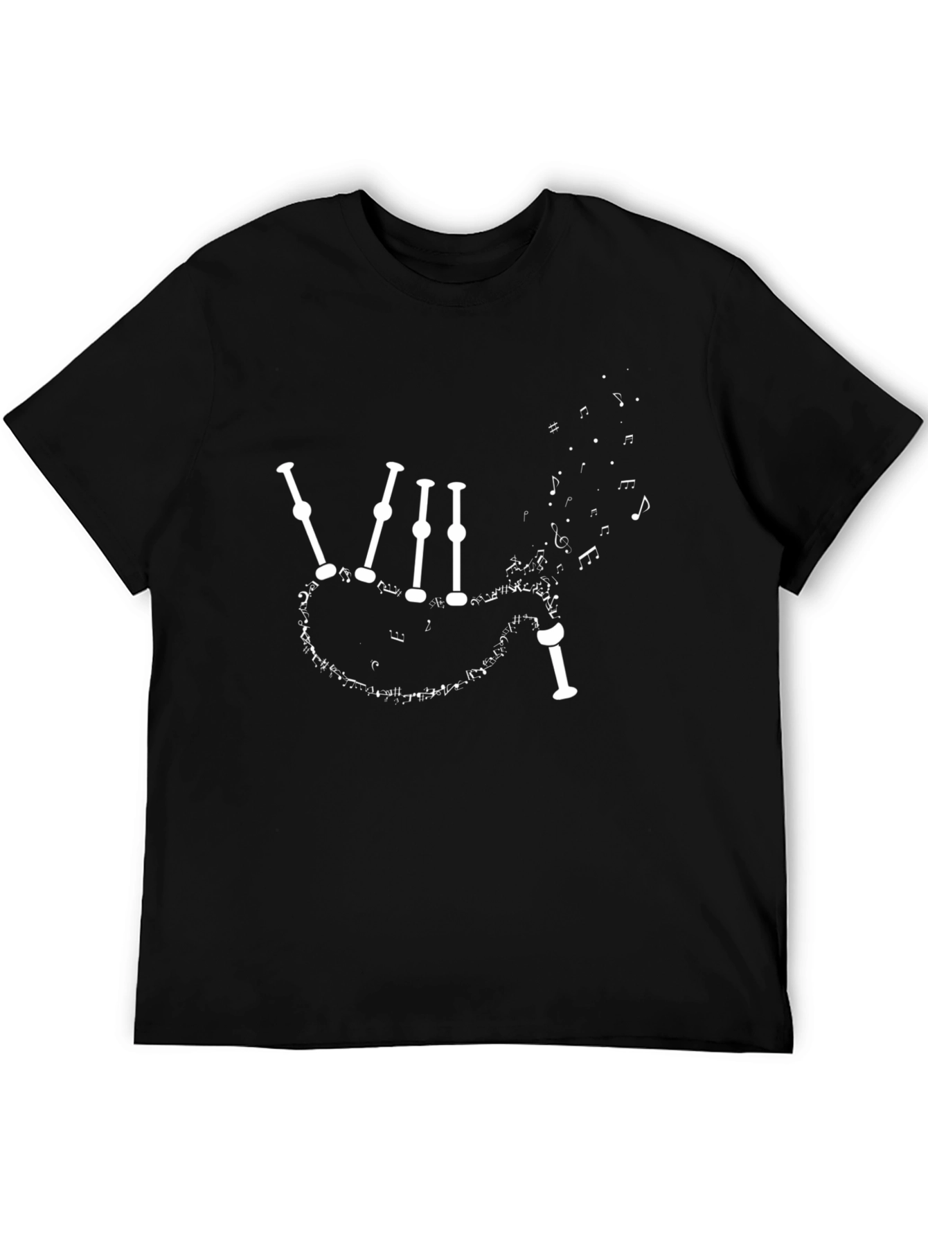 Bagpipe Music Note Graphic T-Shirt