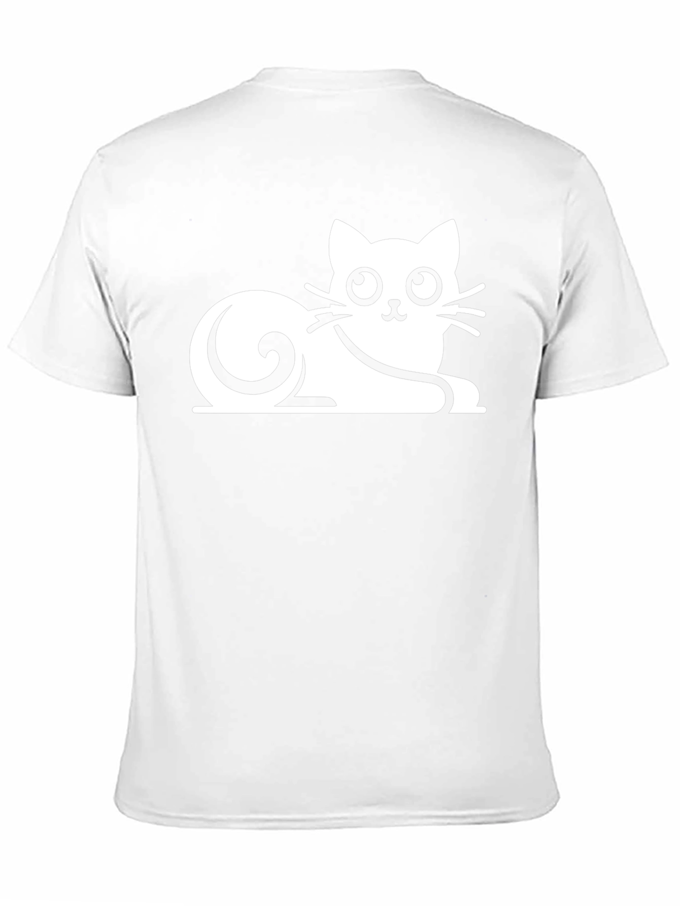 Cute Cat Graphic Tee - Black T-Shirt