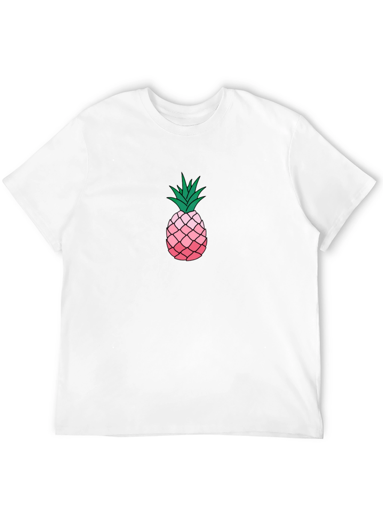 Pineapple Graphic Black T-Shirt
