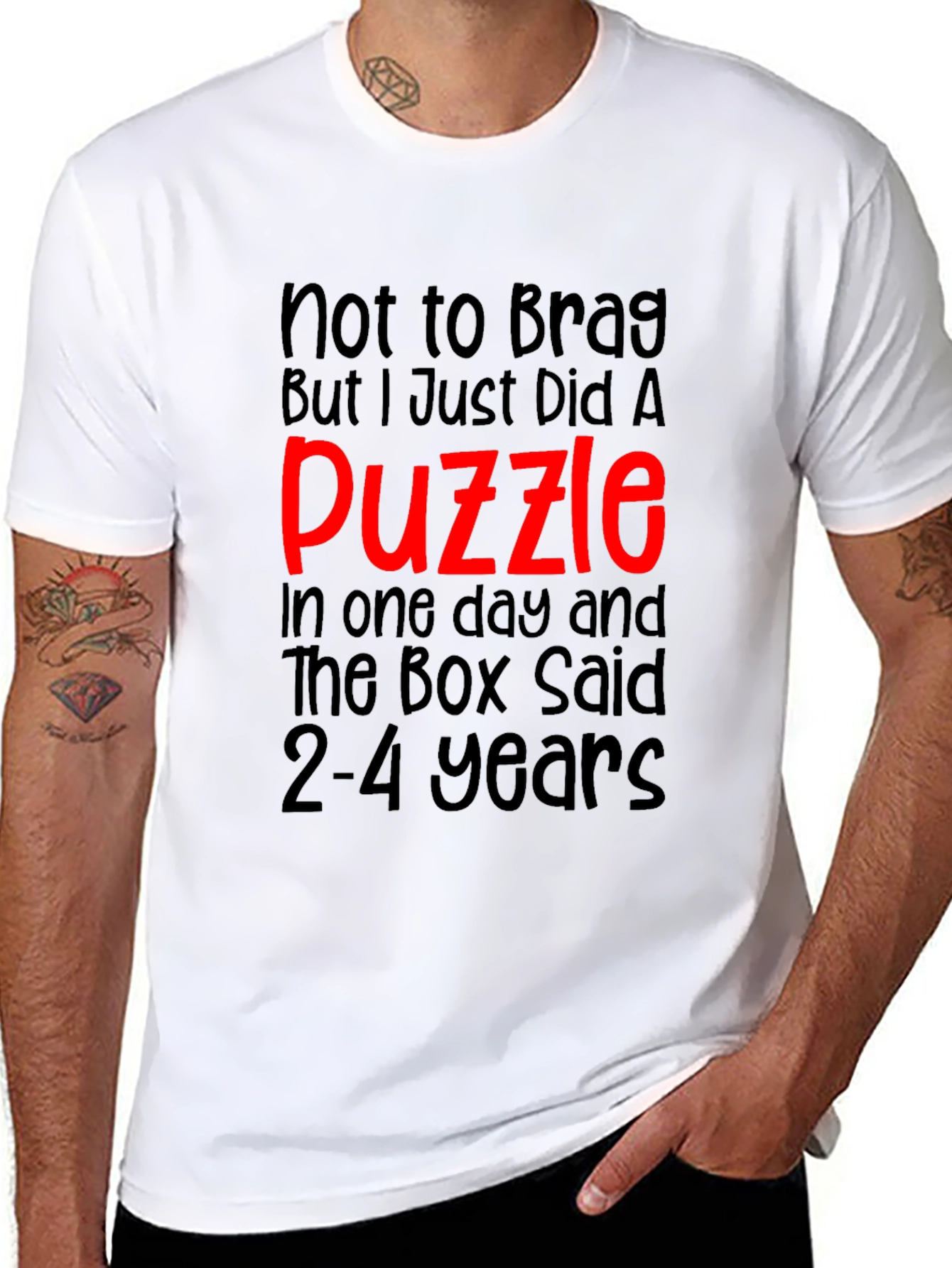 Puzzle Master T-Shirt Funny Adults Kids Unisex