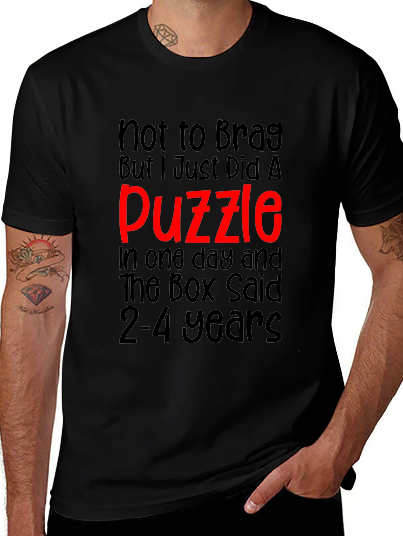 Puzzle Master T-Shirt Funny Adults Kids Unisex