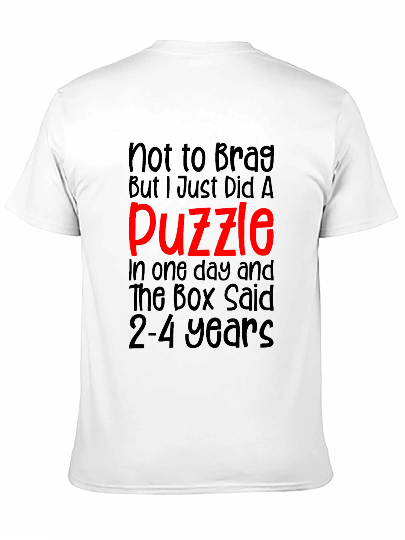 Puzzle Master T-Shirt Funny Adults Kids Unisex