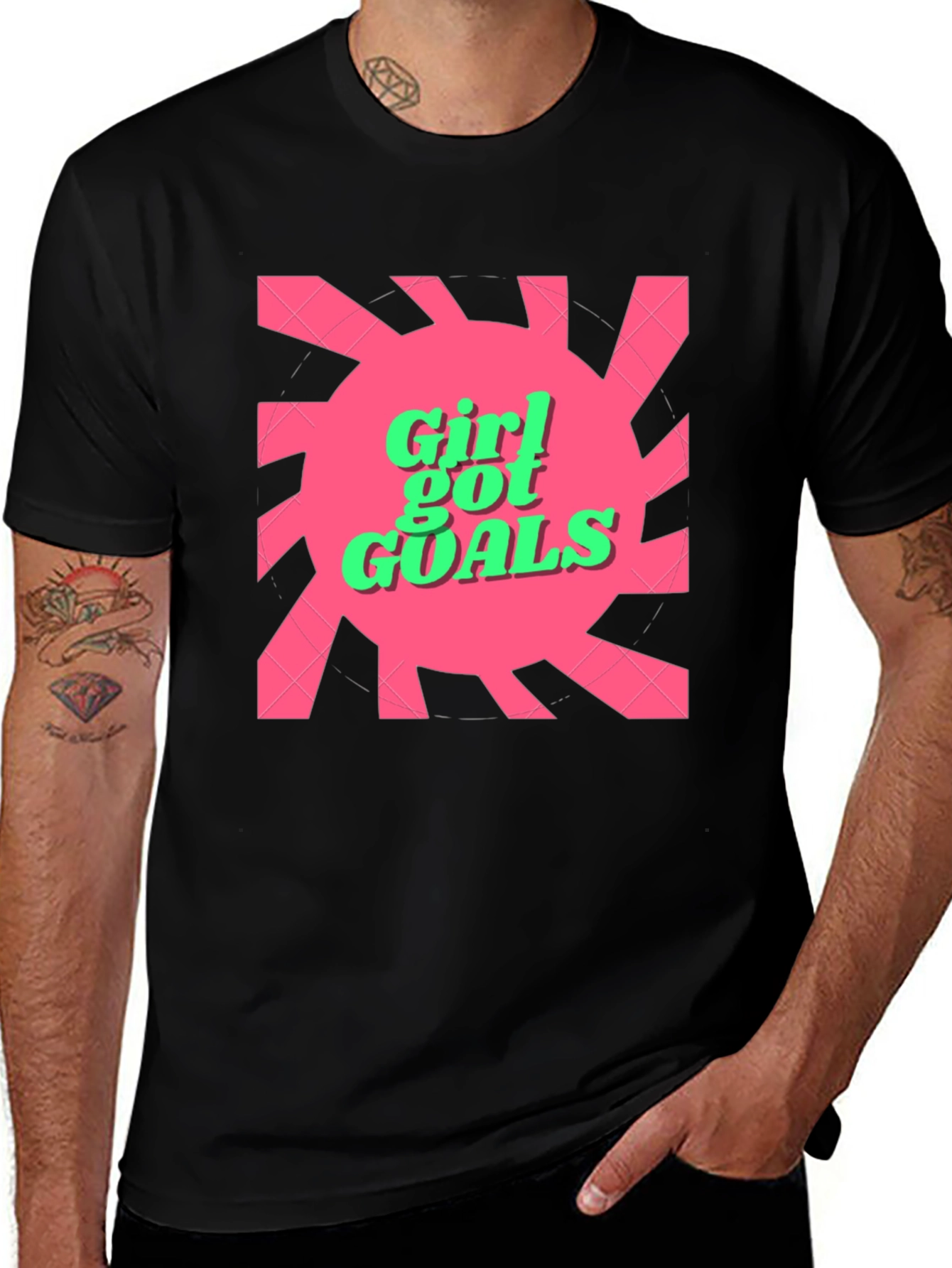 Girl Got Goals Graphic Tee - Trendy and Fun